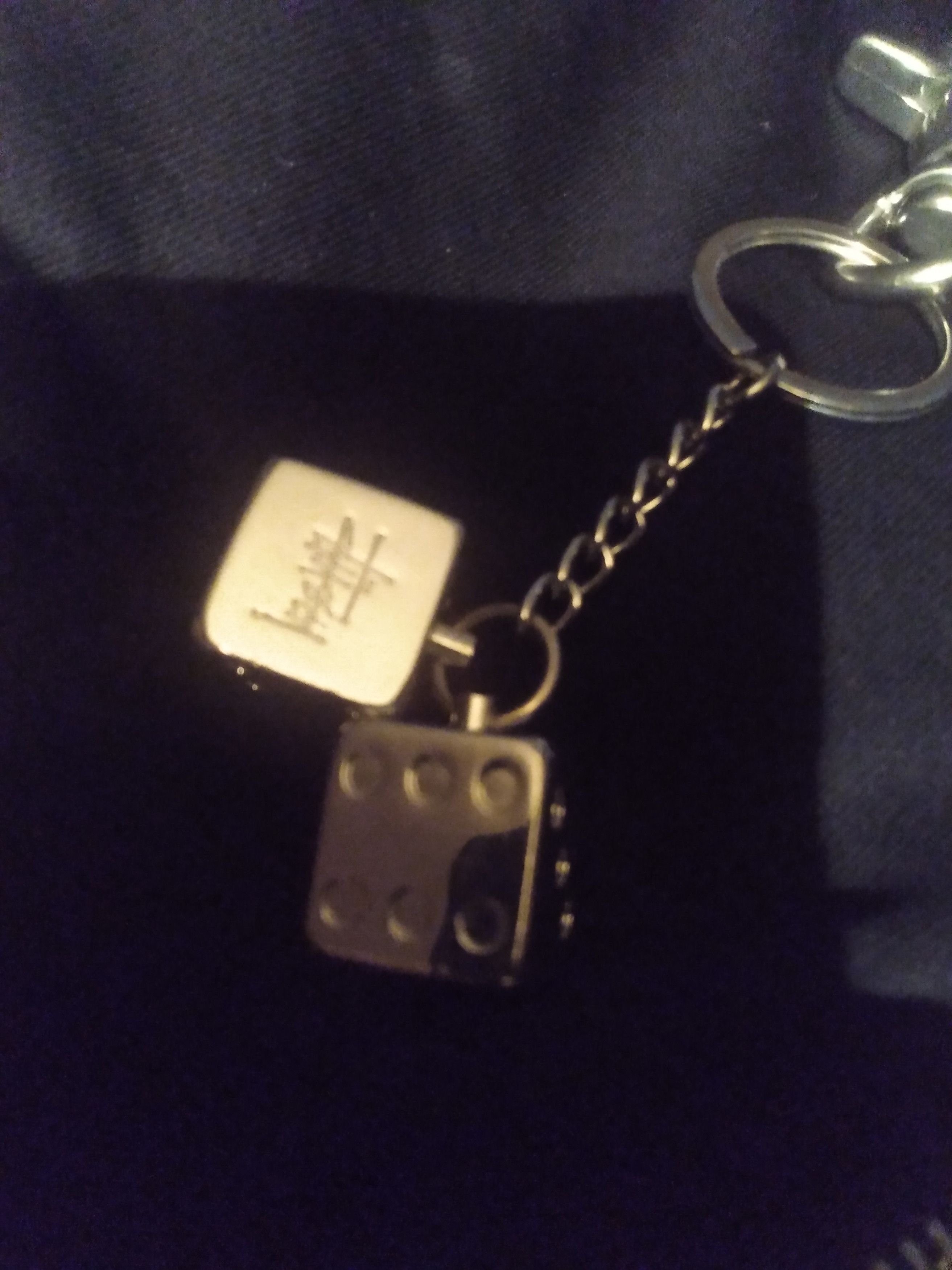 Stussy Stussy silver dice keychain Grailed