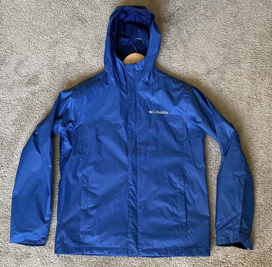 Columbia Blue Columbia Lightweight Rain Jacket Grailed