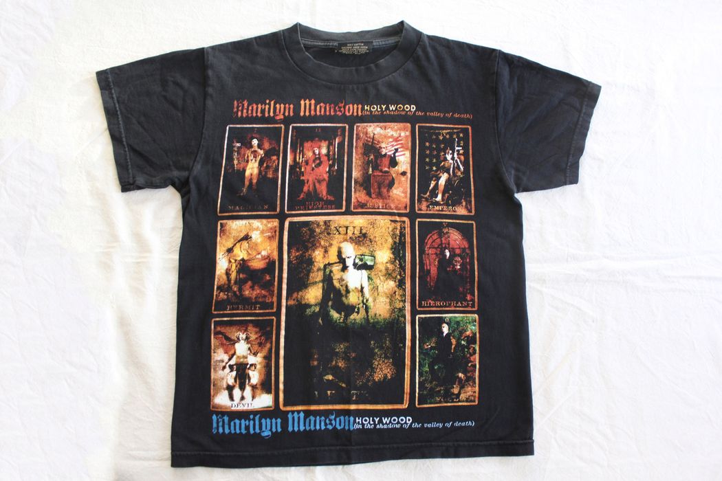 Vintage Vintage Marilyn Manson Hollywood Tarot card t shirt 2000