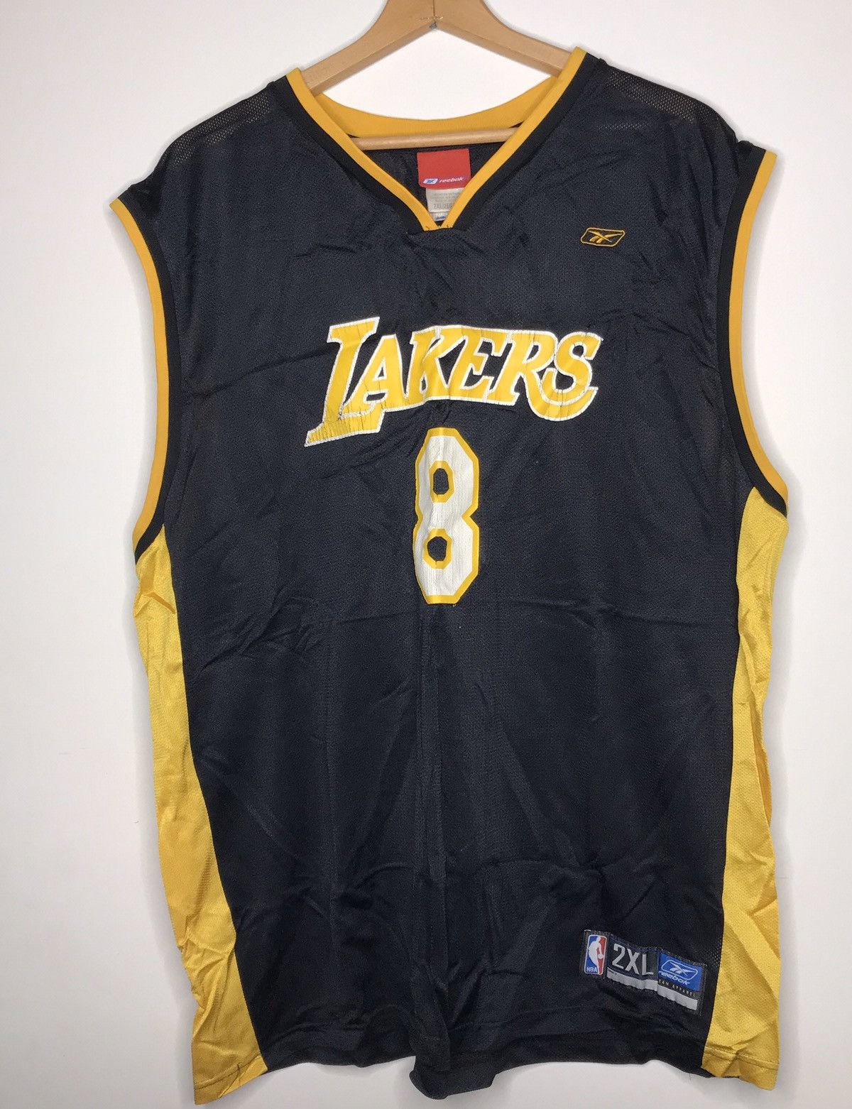 NBA Vintage Reebok Los Angeles LA Lakers Kobe Bryant Jersey #8 Size US XXL / EU 58 / 5 - 1 Thumbnail