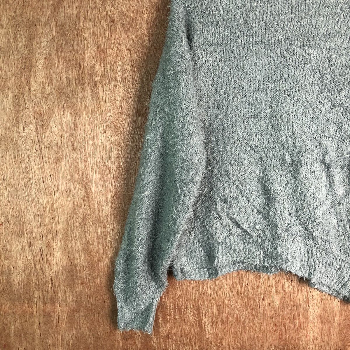 Homespun Knitwear GU Grey Shag Shaggy Fur Mohair Knitwear #6517 Size US M / EU 48-50 / 2 - 10 Thumbnail