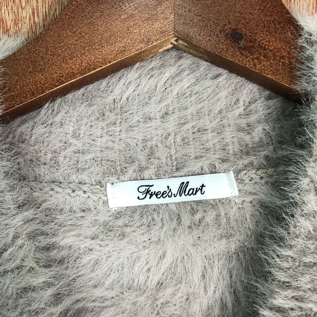 Japanese Brand Frees Mart crop top Shag Shaggy Fur Mohair Knitwear #6514 Size US S / EU 44-46 / 1 - 4 Thumbnail