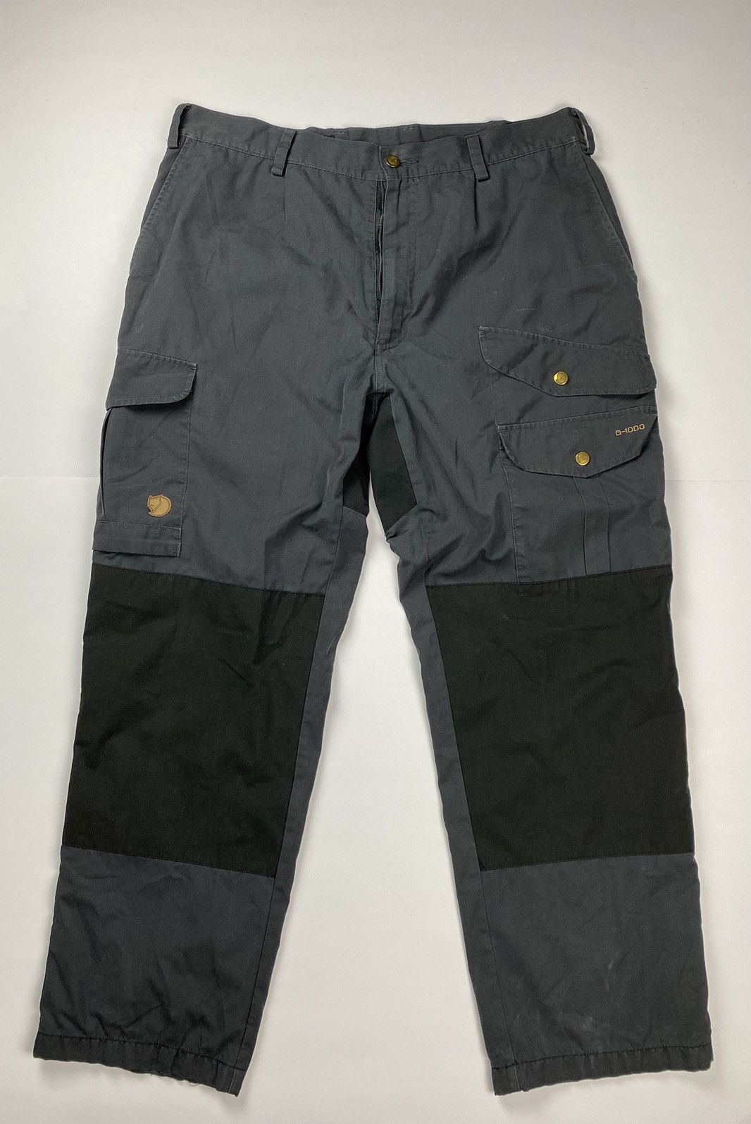Vintage 00s Grey Fjallraven Cargo Utility Trousers Outdoors Gorpcore XL