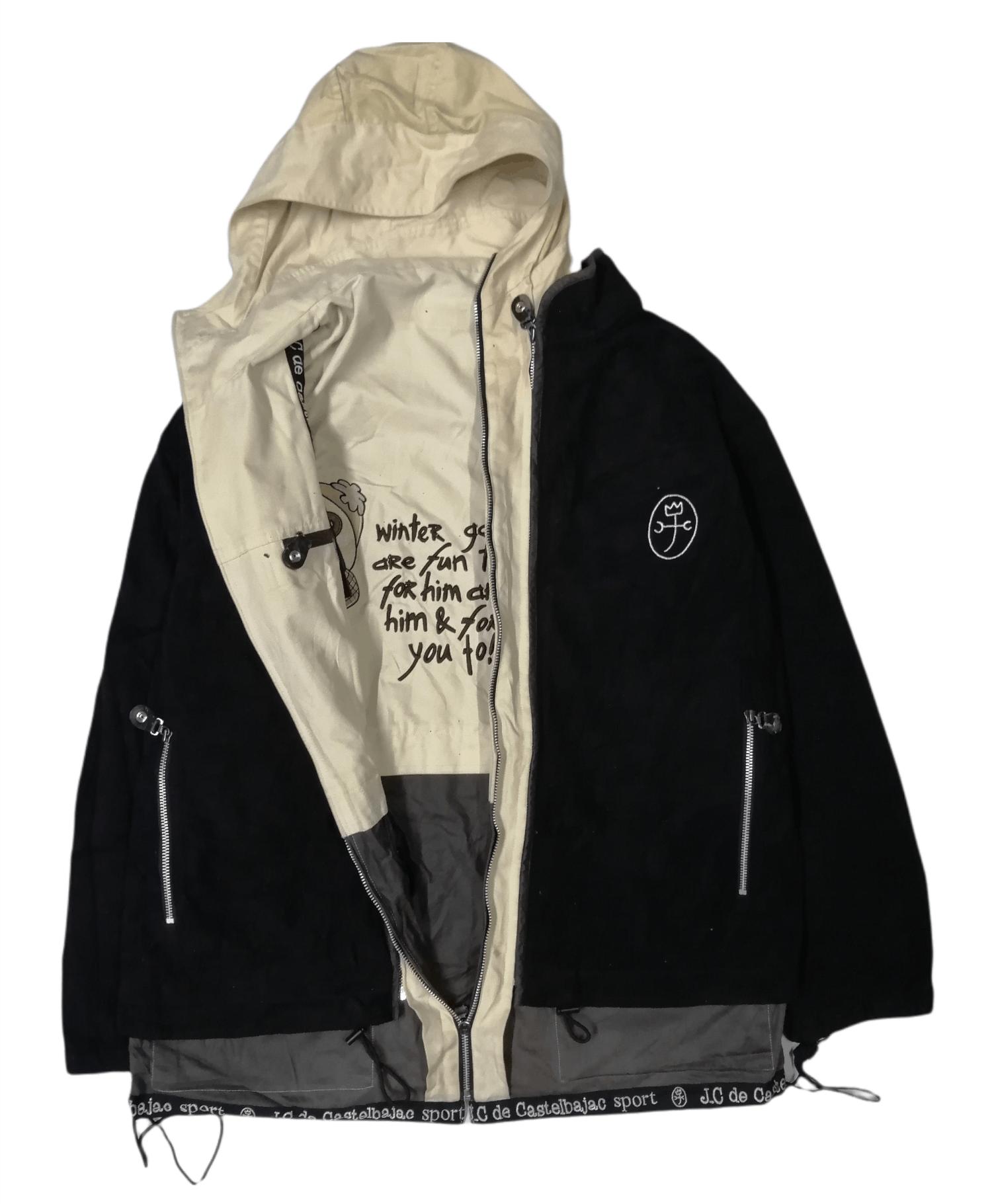 Jean Charles De Castelbajac 💥JEAN C.DE CASTELBAJAC Reversible Tactical/Fleece Jacket Size US L / EU 52-54 / 3 - 1 Thumbnail