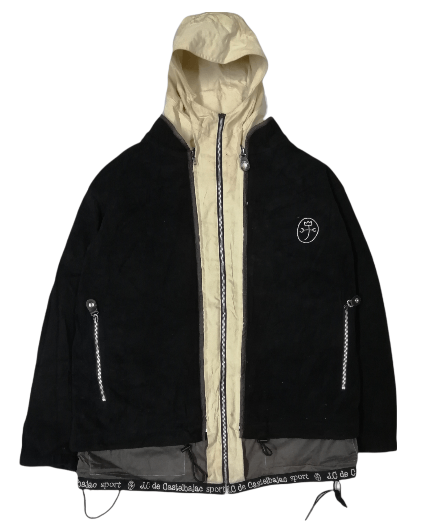Jean Charles De Castelbajac 💥JEAN C.DE CASTELBAJAC Reversible Tactical/Fleece Jacket Size US L / EU 52-54 / 3 - 9 Thumbnail