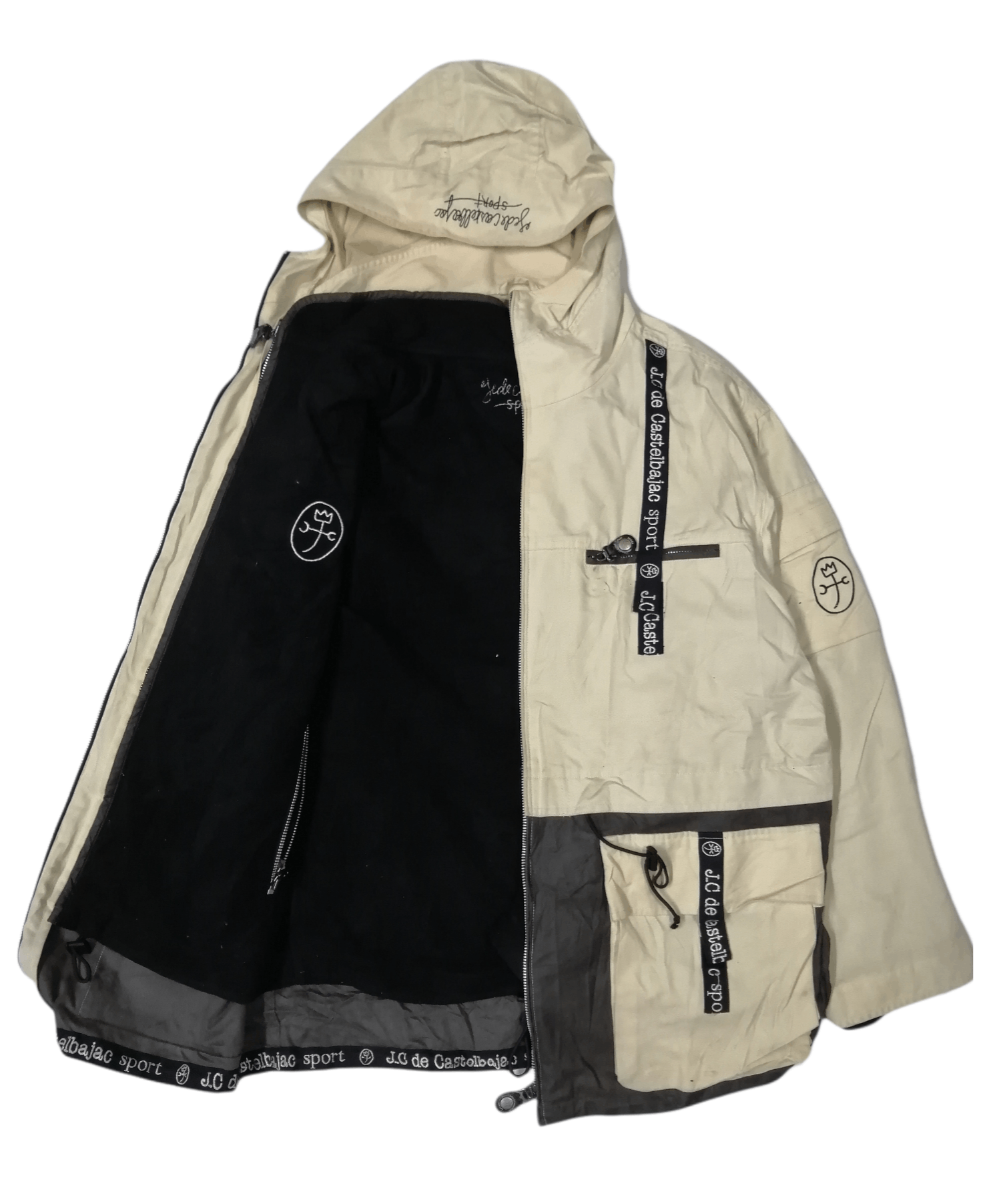 Jean Charles De Castelbajac 💥JEAN C.DE CASTELBAJAC Reversible Tactical/Fleece Jacket Size US L / EU 52-54 / 3 - 6 Thumbnail