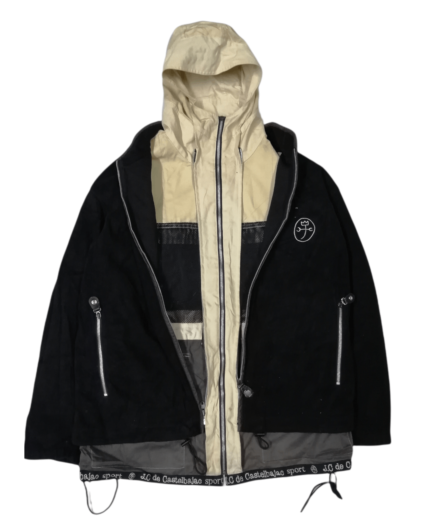 Jean Charles De Castelbajac 💥JEAN C.DE CASTELBAJAC Reversible Tactical/Fleece Jacket Size US L / EU 52-54 / 3 - 11 Thumbnail