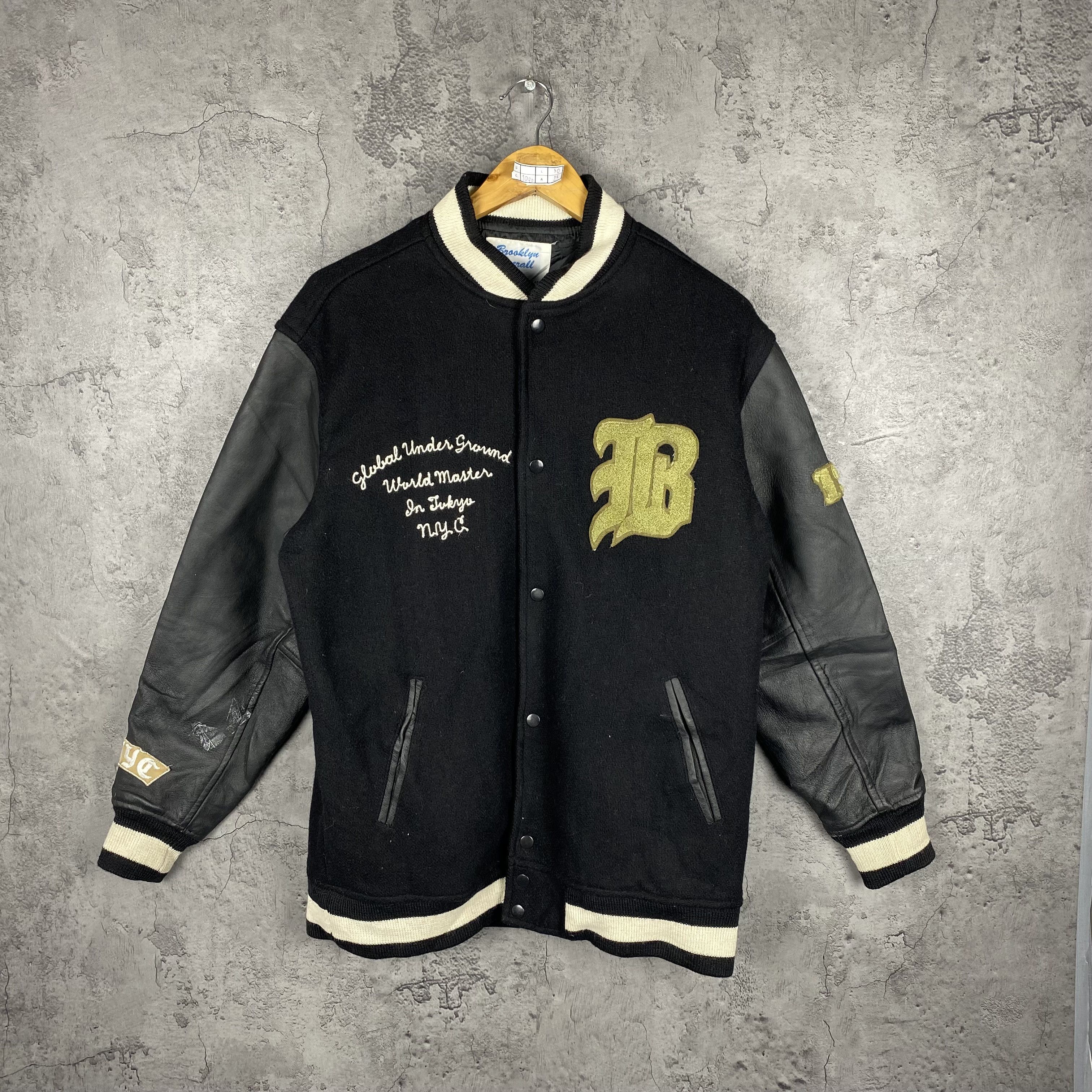 Vintage Vintage Brooklyn Overall Letterman Varsity Bomber Jacket | Grailed