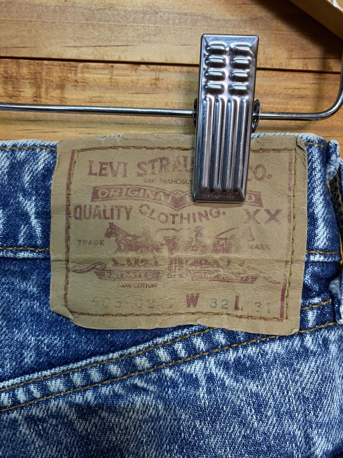 Levi's Vintage Levi’s lot 603 80s Acid Stone Wash Skinhead Jeans Size US 30 / EU 46 - 5 Thumbnail