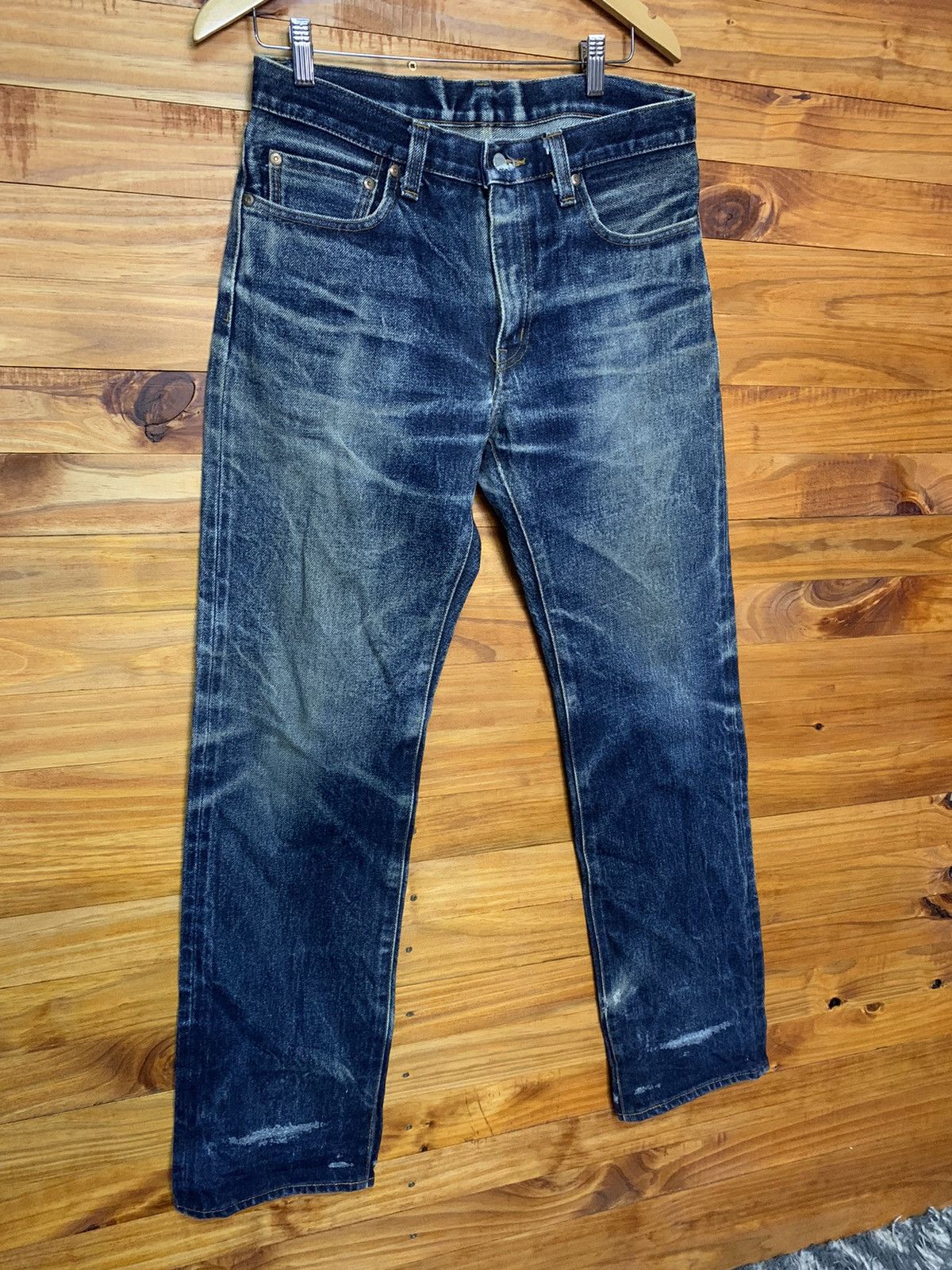 KOJIMA GENES Vintage Kojima Genes Japan Blue Wash Out Denim Jeans 19oz Size US 32 / EU 48 - 3 Thumbnail