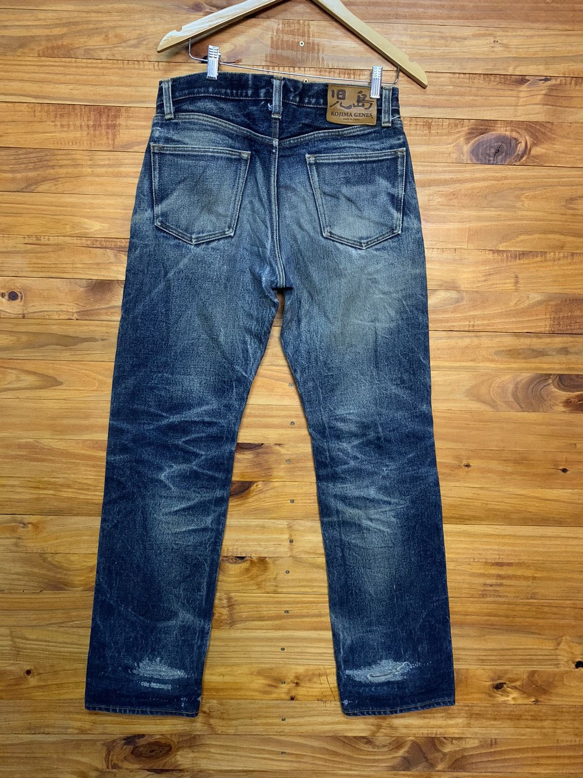KOJIMA GENES Vintage Kojima Genes Japan Blue Wash Out Denim Jeans 19oz Size US 32 / EU 48 - 9 Thumbnail