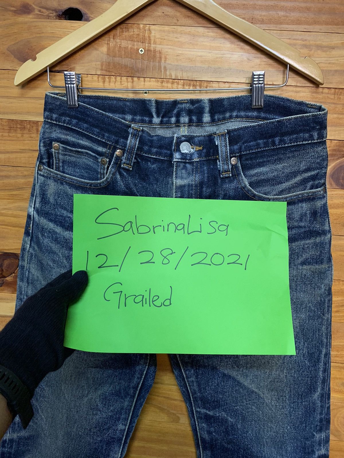 KOJIMA GENES Vintage Kojima Genes Japan Blue Wash Out Denim Jeans 19oz Size US 32 / EU 48 - 8 Thumbnail