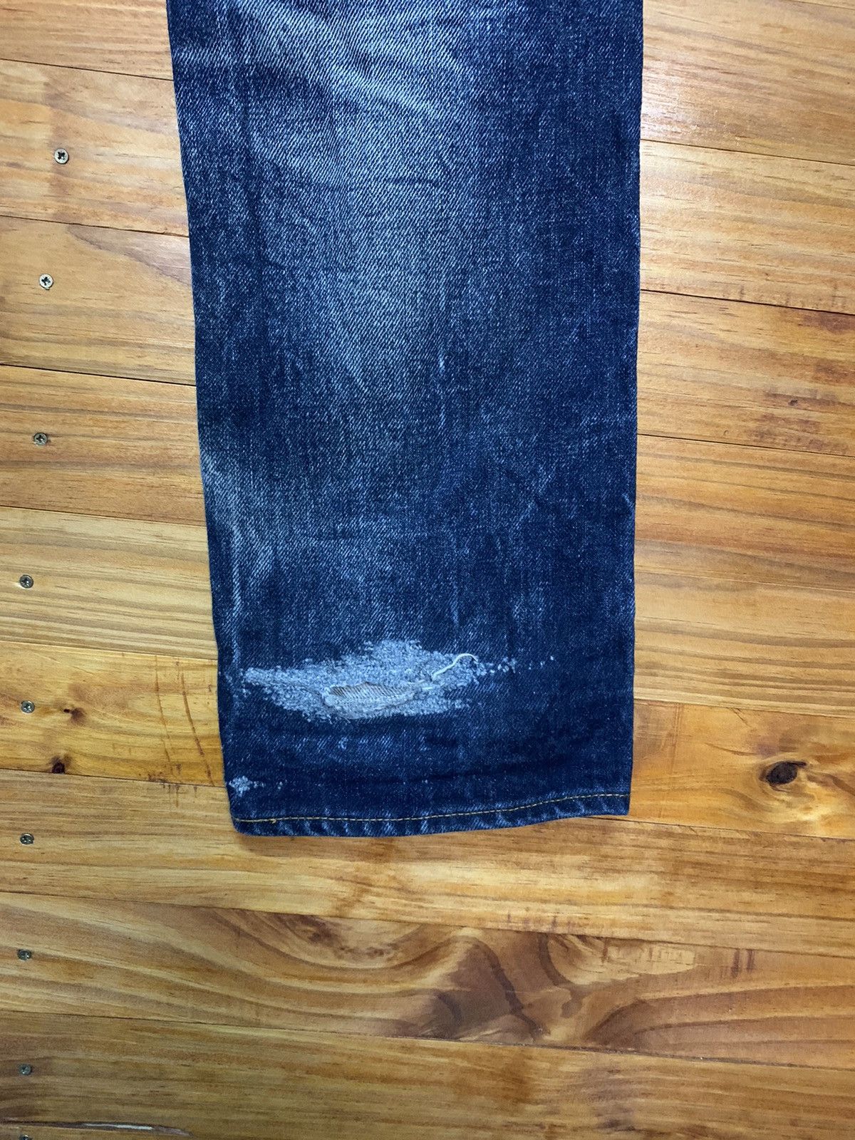 KOJIMA GENES Vintage Kojima Genes Japan Blue Wash Out Denim Jeans 19oz Size US 32 / EU 48 - 11 Thumbnail