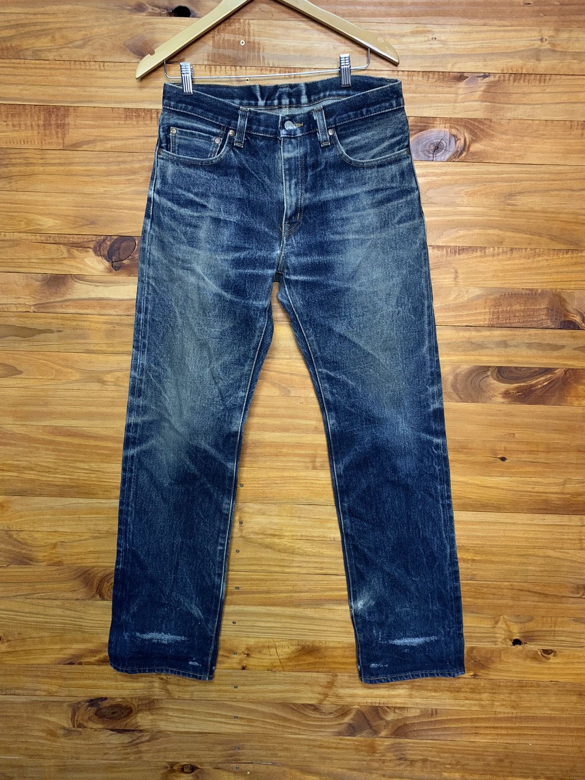 KOJIMA GENES Vintage Kojima Genes Japan Blue Wash Out Denim Jeans 19oz Size US 32 / EU 48 - 1 Thumbnail