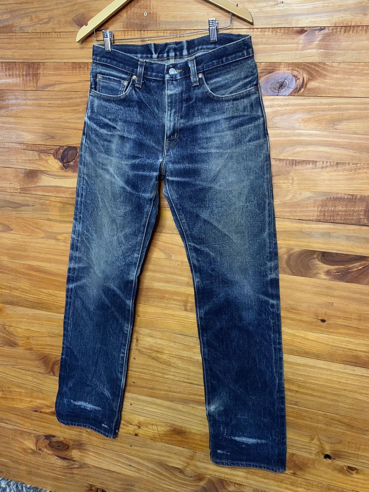 KOJIMA GENES Vintage Kojima Genes Japan Blue Wash Out Denim Jeans 19oz Size US 32 / EU 48 - 2 Thumbnail