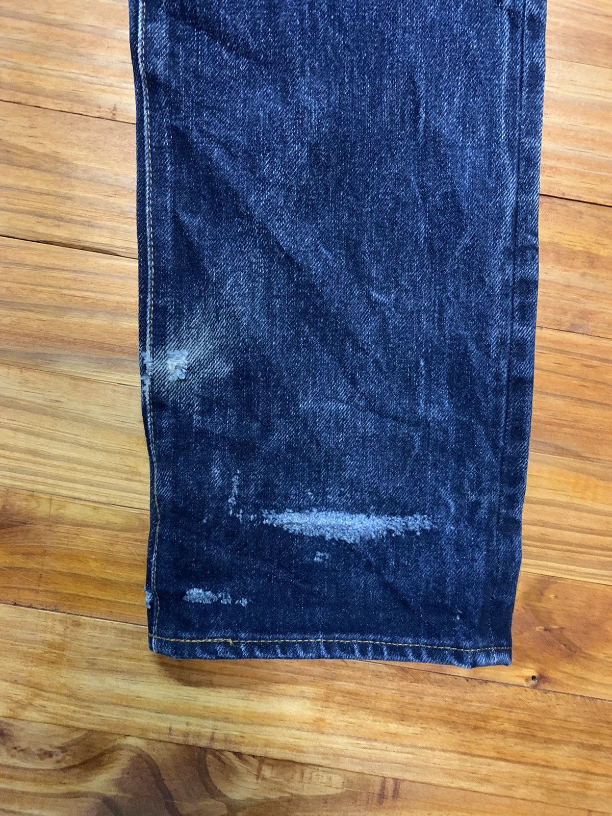 KOJIMA GENES Vintage Kojima Genes Japan Blue Wash Out Denim Jeans 19oz Size US 32 / EU 48 - 5 Thumbnail