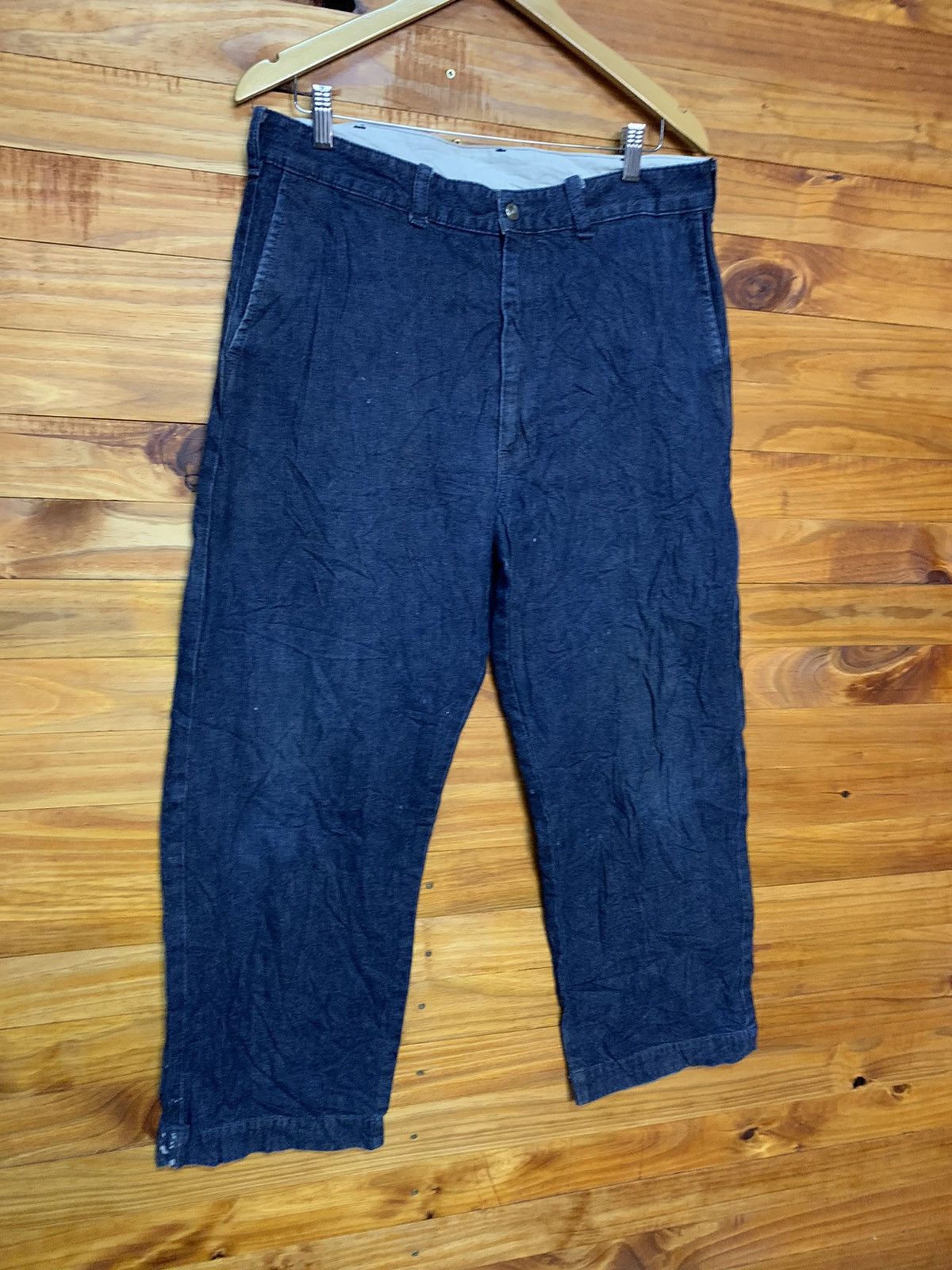 Lee × Vintage Vintage 80s Lee USN Carpenter Loose Cut Size US 34 / EU 50 - 3 Thumbnail