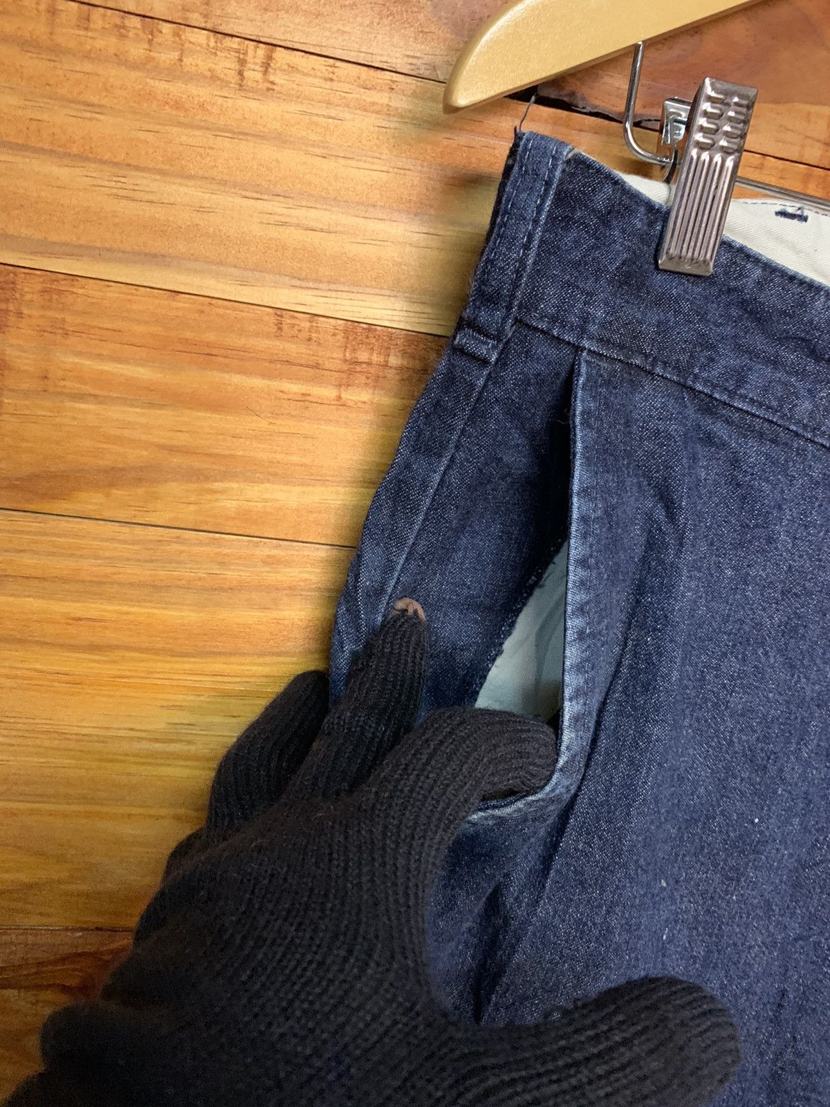 Lee × Vintage Vintage 80s Lee USN Carpenter Loose Cut Size US 34 / EU 50 - 6 Thumbnail