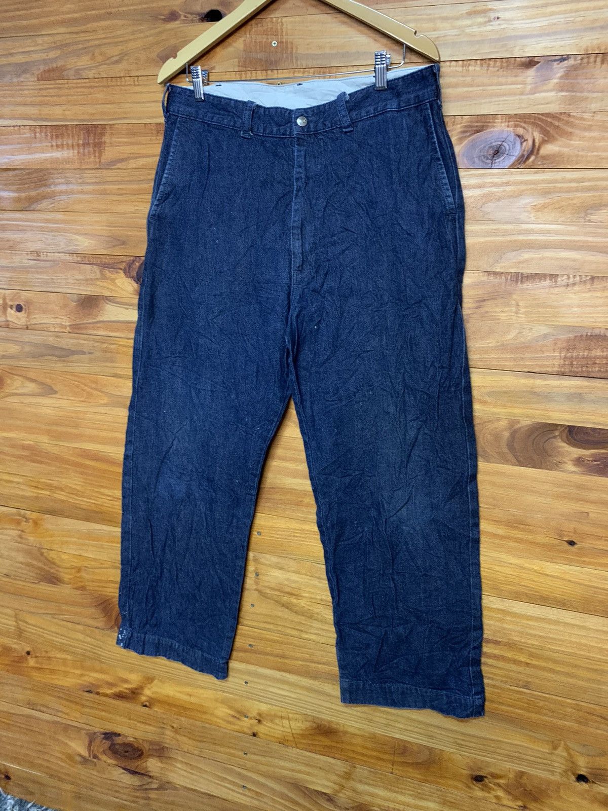 Lee × Vintage Vintage 80s Lee USN Carpenter Loose Cut Size US 34 / EU 50 - 2 Thumbnail