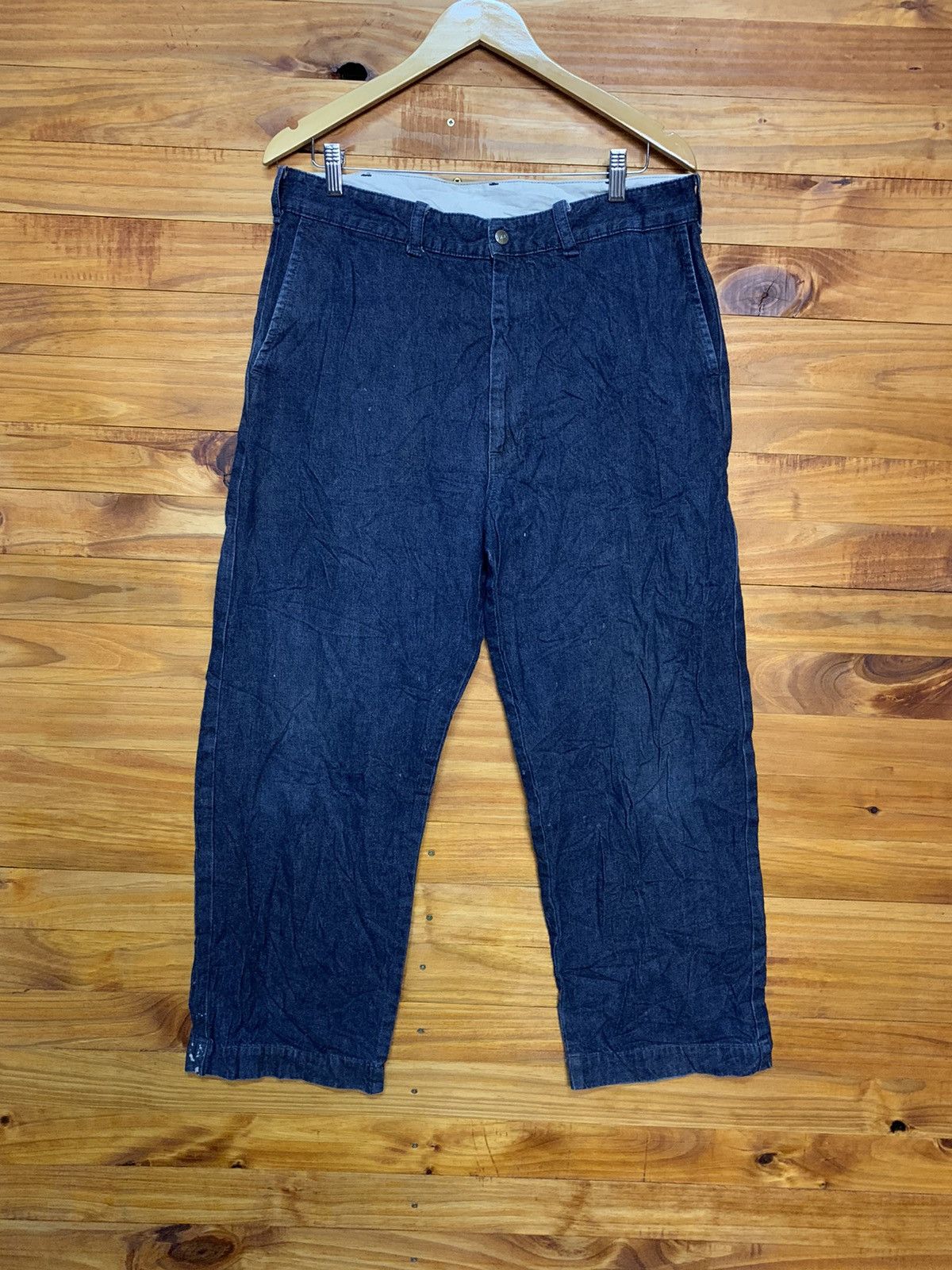 Lee × Vintage Vintage 80s Lee USN Carpenter Loose Cut Size US 34 / EU 50 - 1 Thumbnail