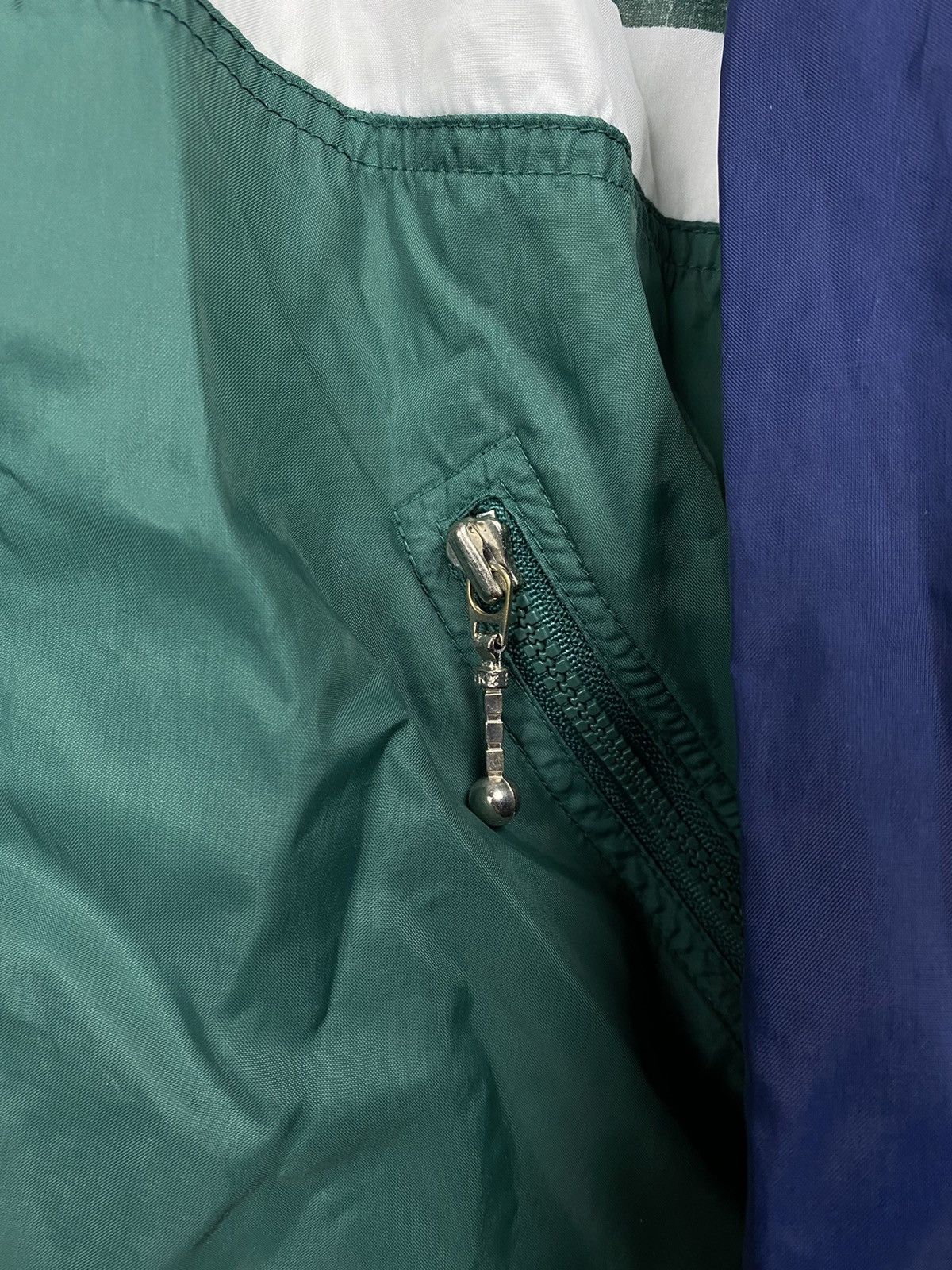 Nike × Vintage 90s Nike USA vintage green navy windbreaker jacket Size US XL / EU 56 / 4 - 5 Thumbnail