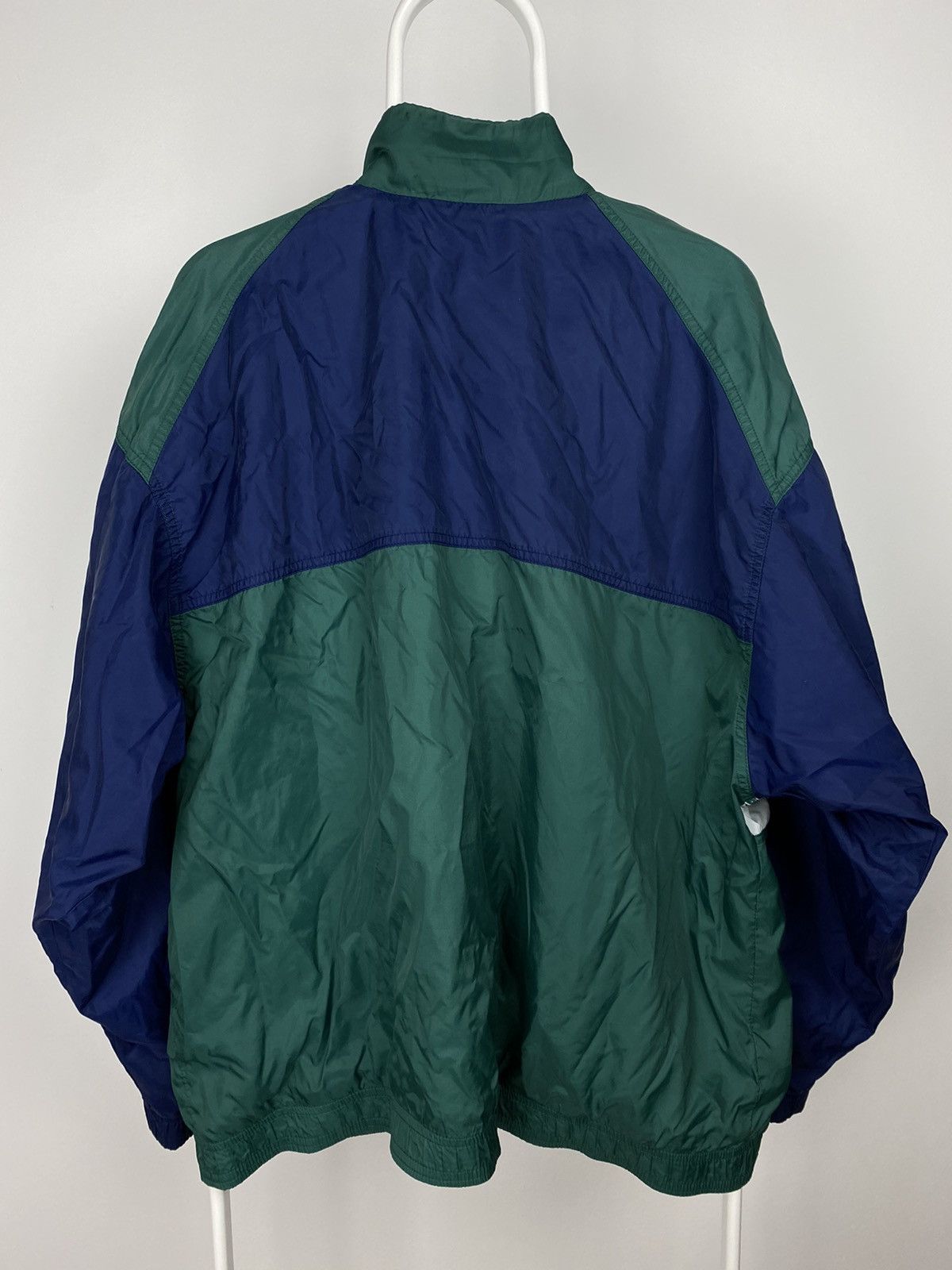 Nike × Vintage 90s Nike USA vintage green navy windbreaker jacket Size US XL / EU 56 / 4 - 7 Thumbnail