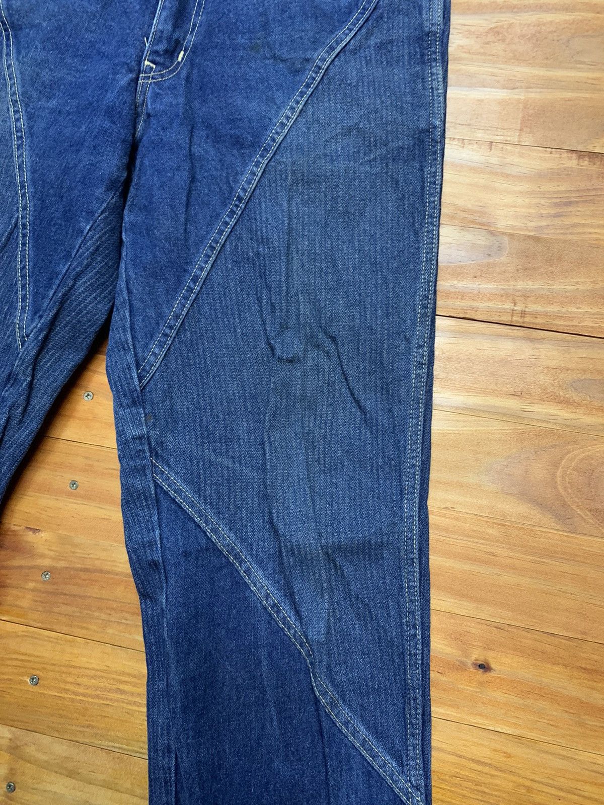 Japanese Brand Vintage Technology Fifty’s Sashiko Carpenter Denim Pants Size US 32 / EU 48 - 7 Thumbnail