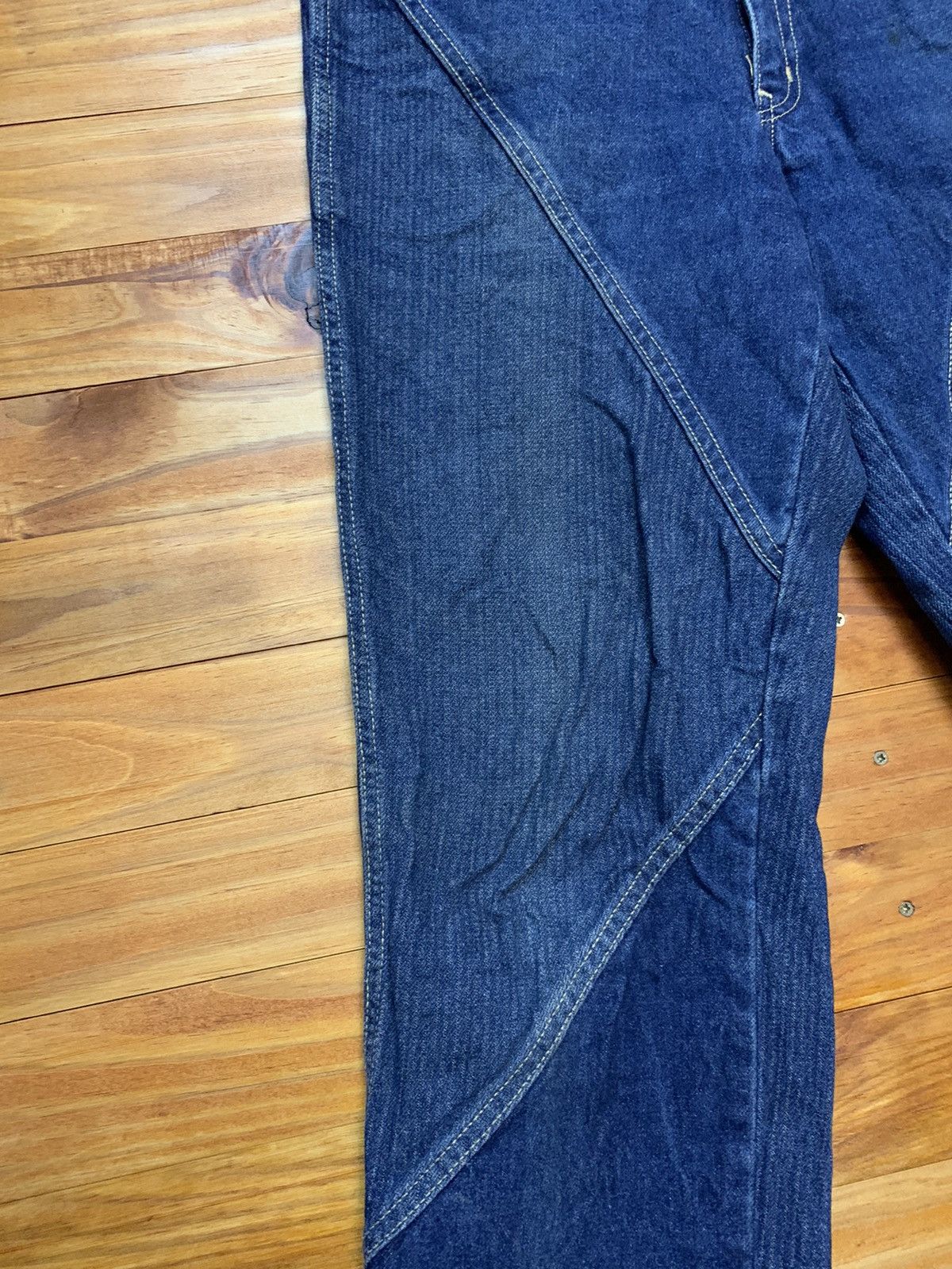 Japanese Brand Vintage Technology Fifty’s Sashiko Carpenter Denim Pants Size US 32 / EU 48 - 8 Thumbnail