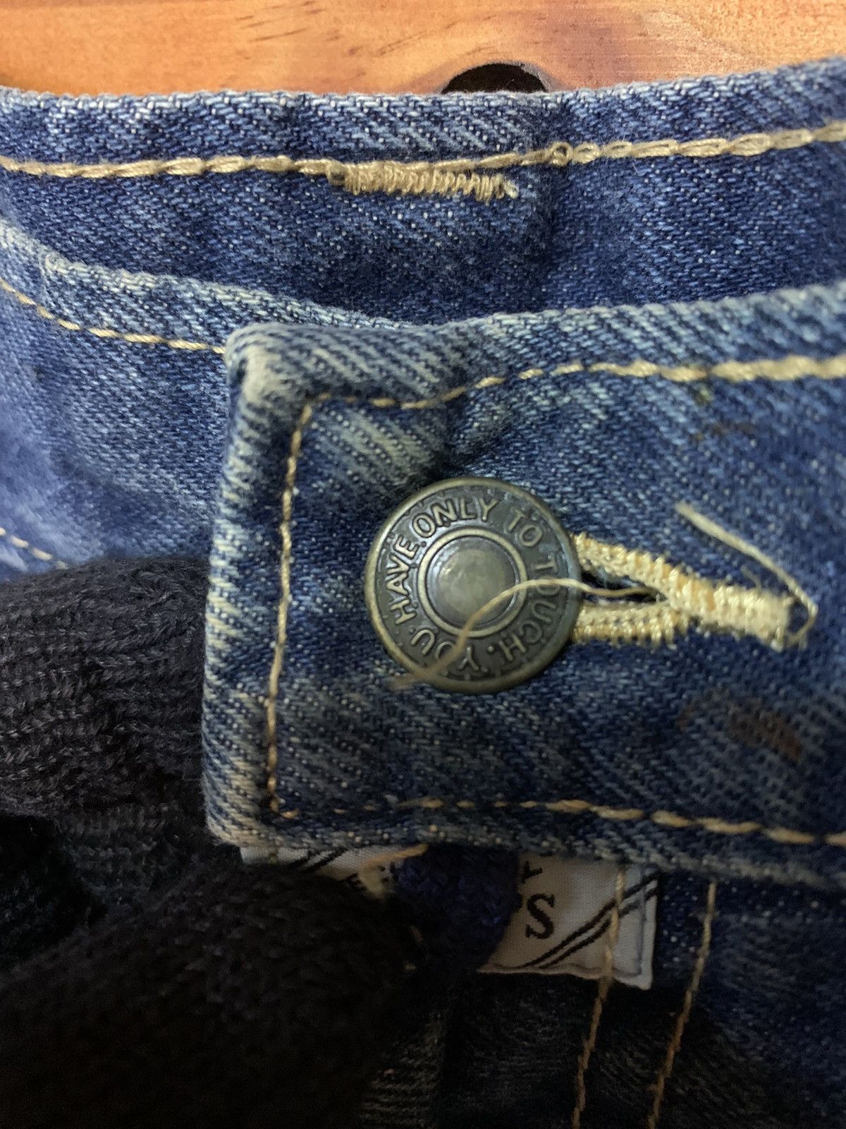 Japanese Brand Vintage Technology Fifty’s Sashiko Carpenter Denim Pants Size US 32 / EU 48 - 5 Thumbnail