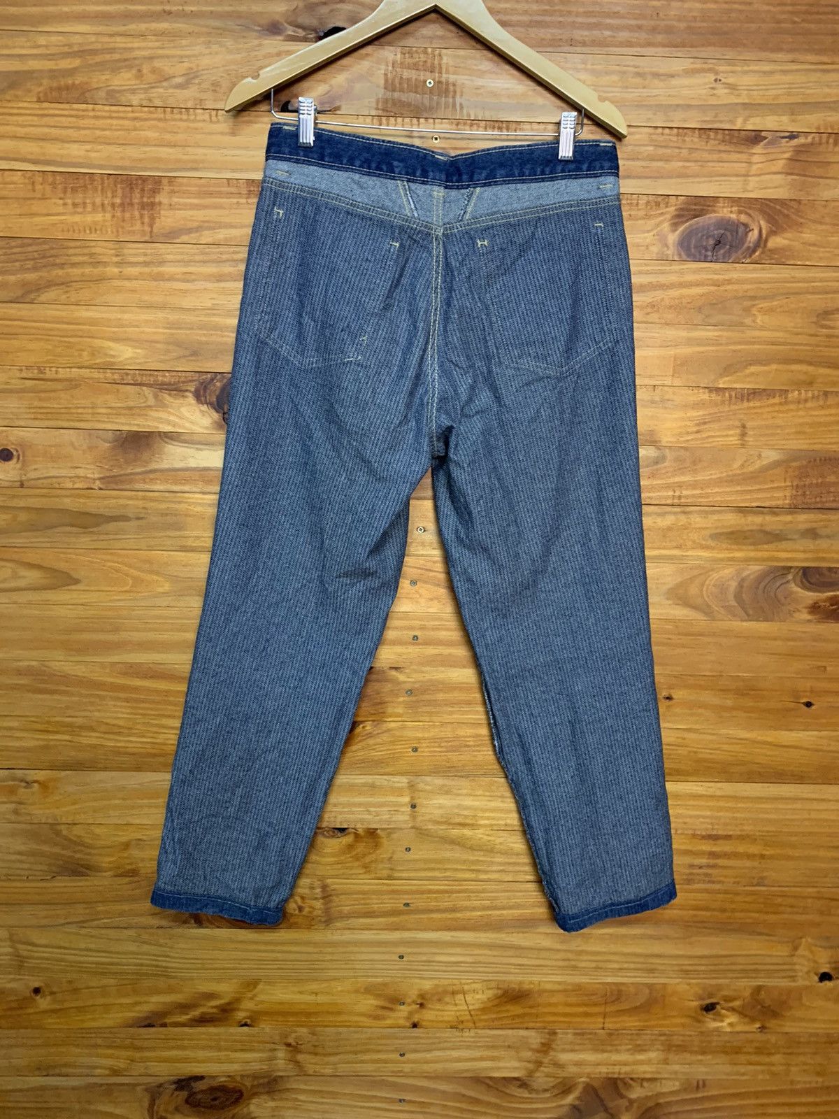 Japanese Brand Vintage Technology Fifty’s Sashiko Carpenter Denim Pants Size US 32 / EU 48 - 13 Thumbnail