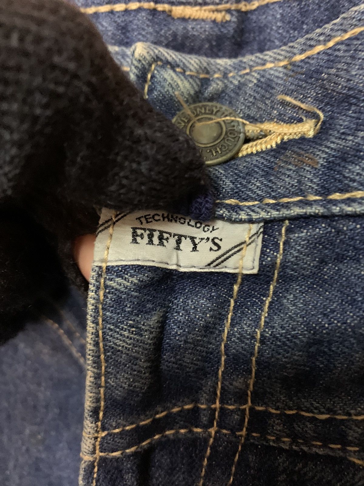 Japanese Brand Vintage Technology Fifty’s Sashiko Carpenter Denim Pants Size US 32 / EU 48 - 6 Thumbnail