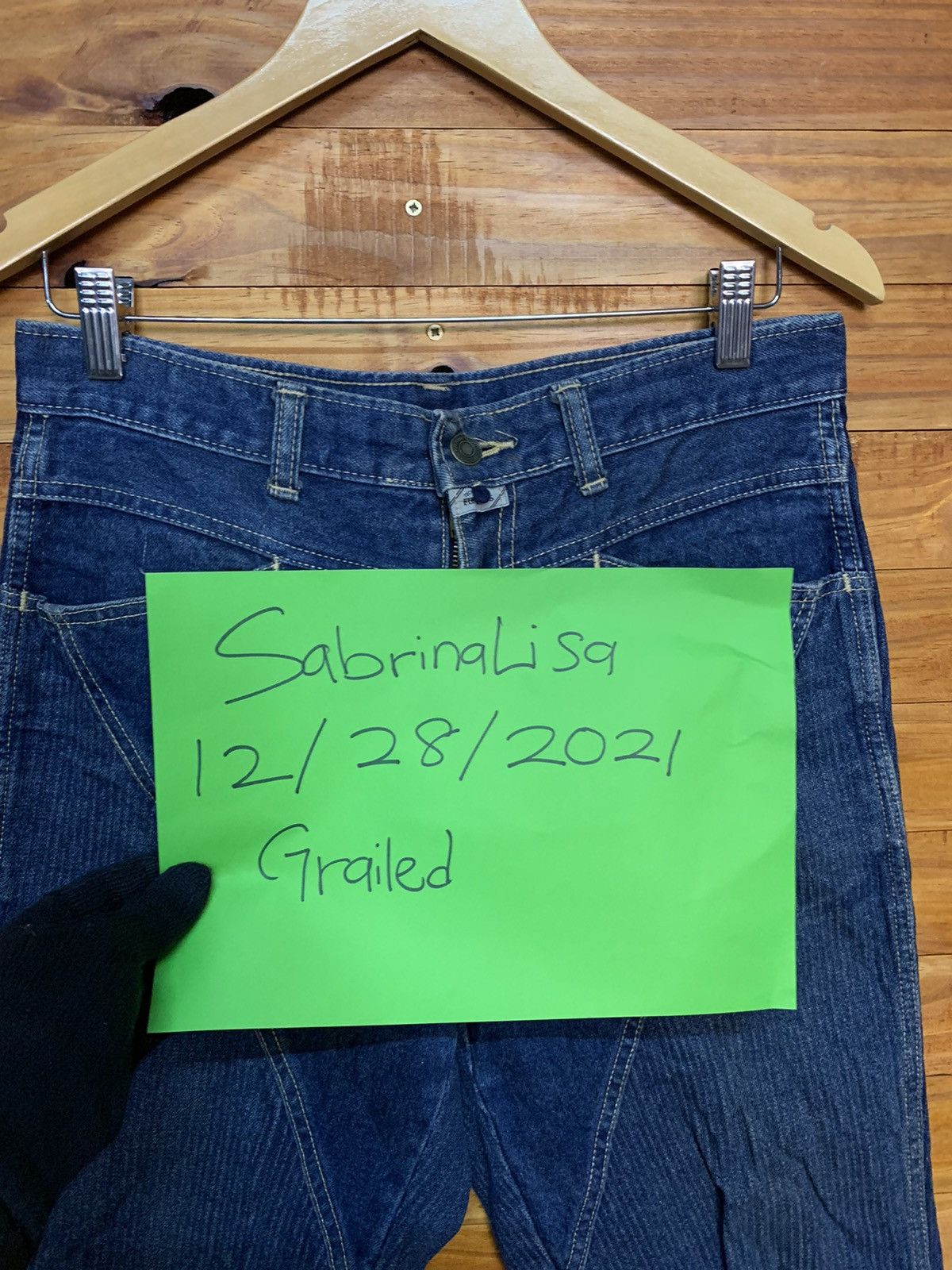 Japanese Brand Vintage Technology Fifty’s Sashiko Carpenter Denim Pants Size US 32 / EU 48 - 4 Thumbnail