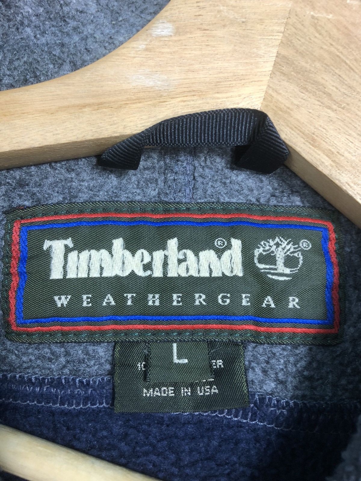 Timberland × Vintage Last Drop🔥Vtg TIMBERLAND logo embroidery Half Zipper fleece Size US XL / EU 56 / 4 - 5 Thumbnail