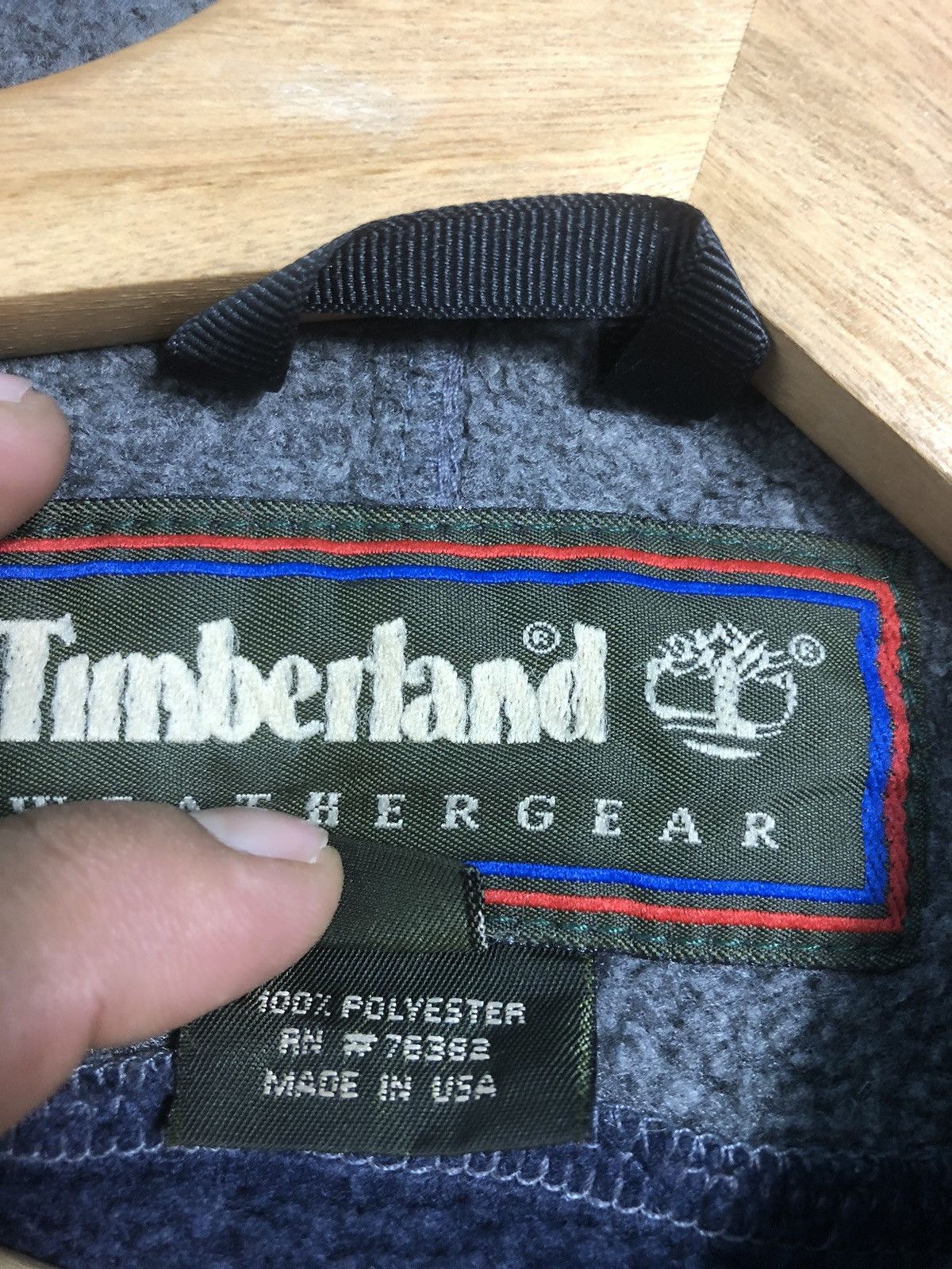Timberland × Vintage Last Drop🔥Vtg TIMBERLAND logo embroidery Half Zipper fleece Size US XL / EU 56 / 4 - 6 Thumbnail