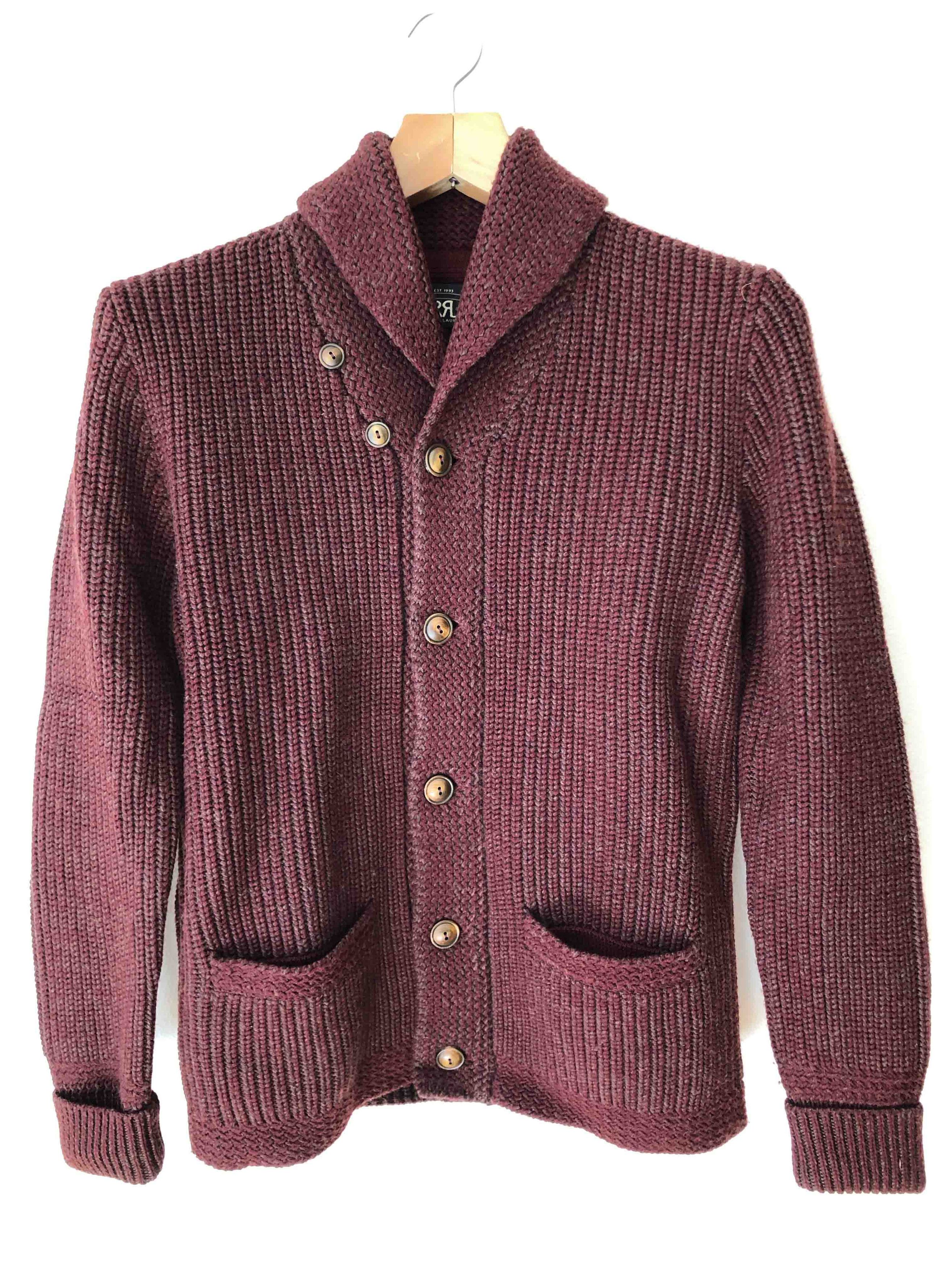 RRL Ralph Lauren RRL MARLED RIB SHAWL CARDIGAN | Grailed