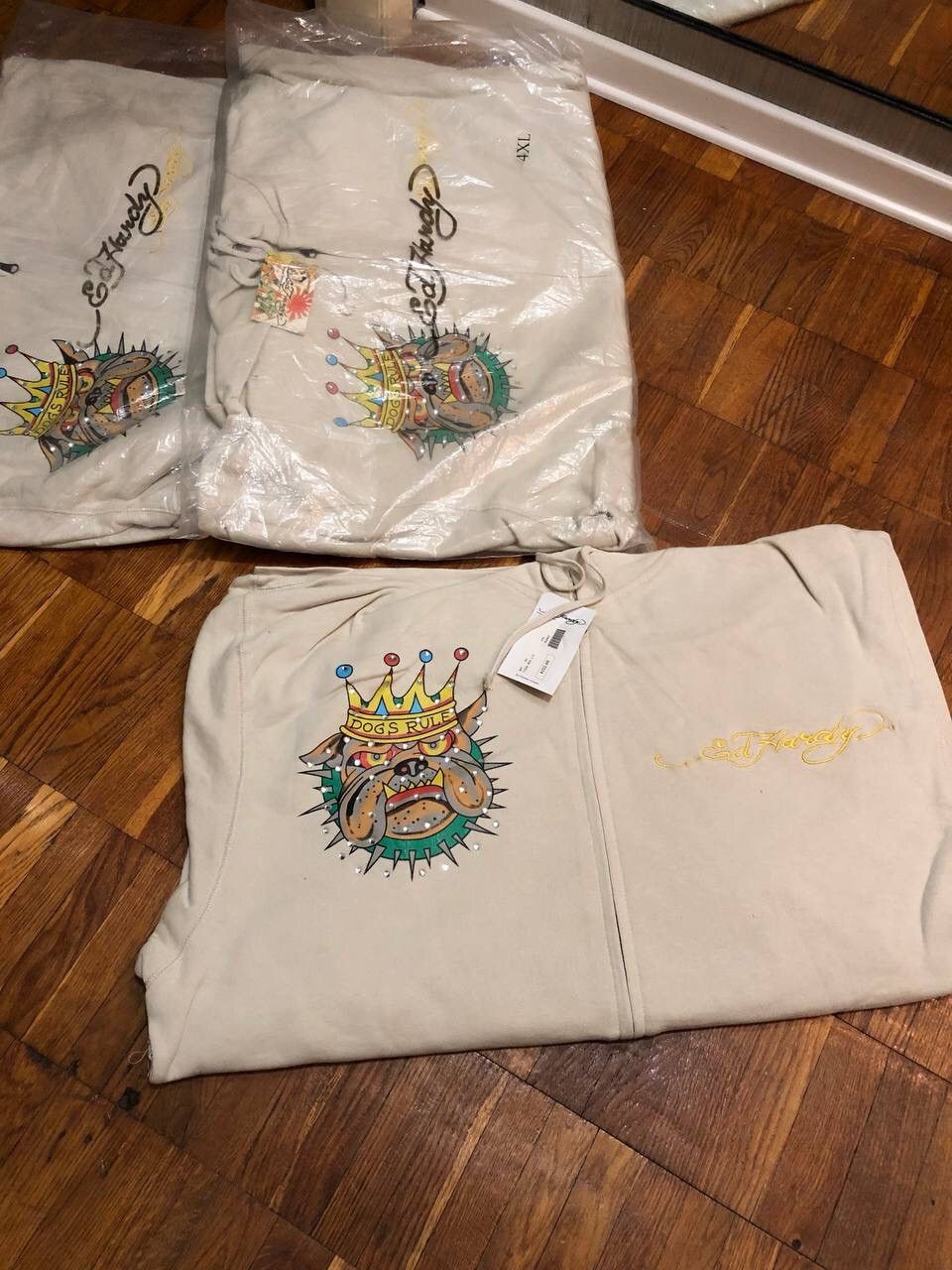 Christian Audigier × Ed Hardy Ed hardy by Christian Audigier hoodie White Size US XXL / EU 58 / 5 - 4 Thumbnail