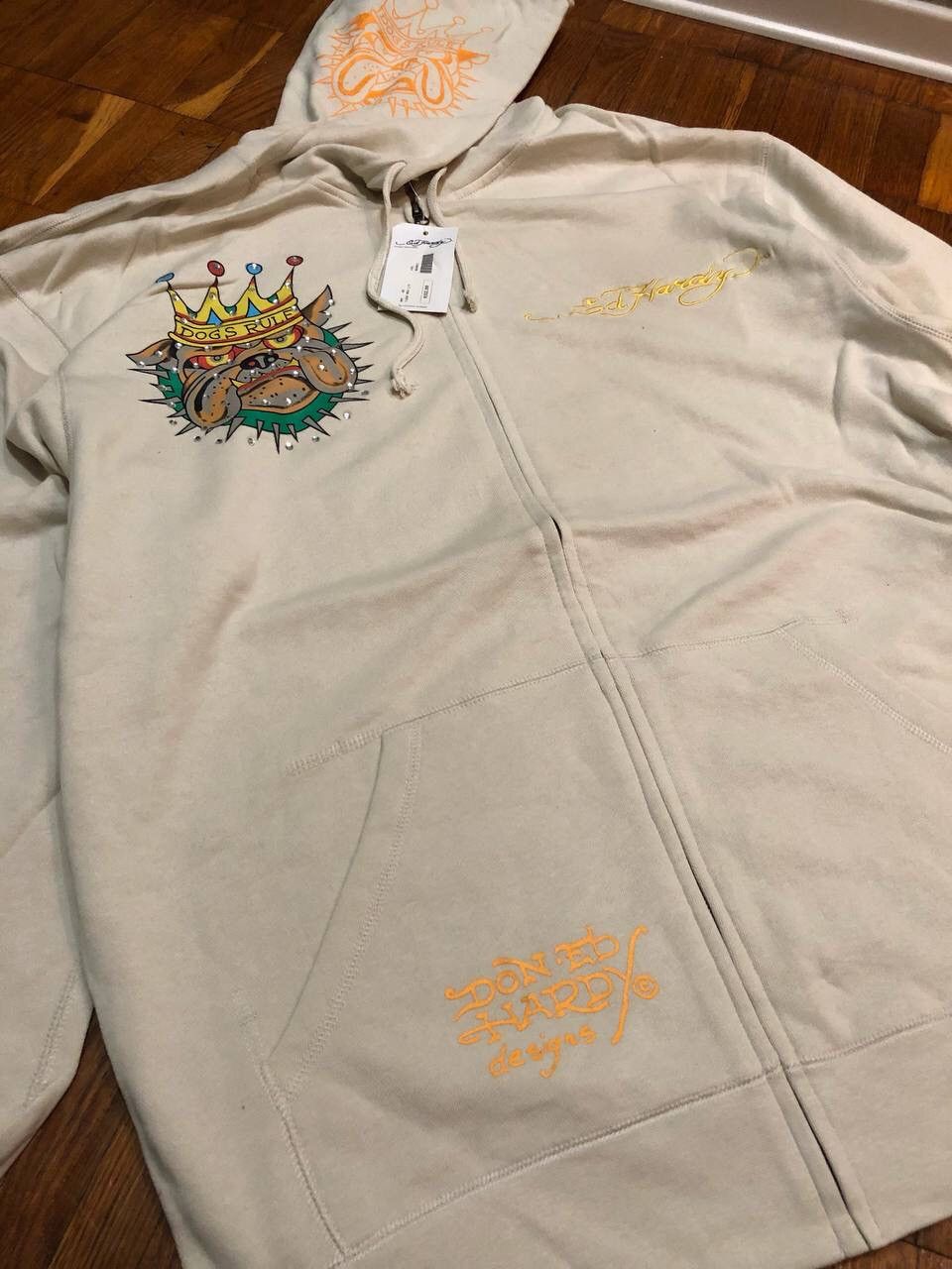 Christian Audigier × Ed Hardy Ed hardy by Christian Audigier hoodie White Size US XXL / EU 58 / 5 - 5 Thumbnail