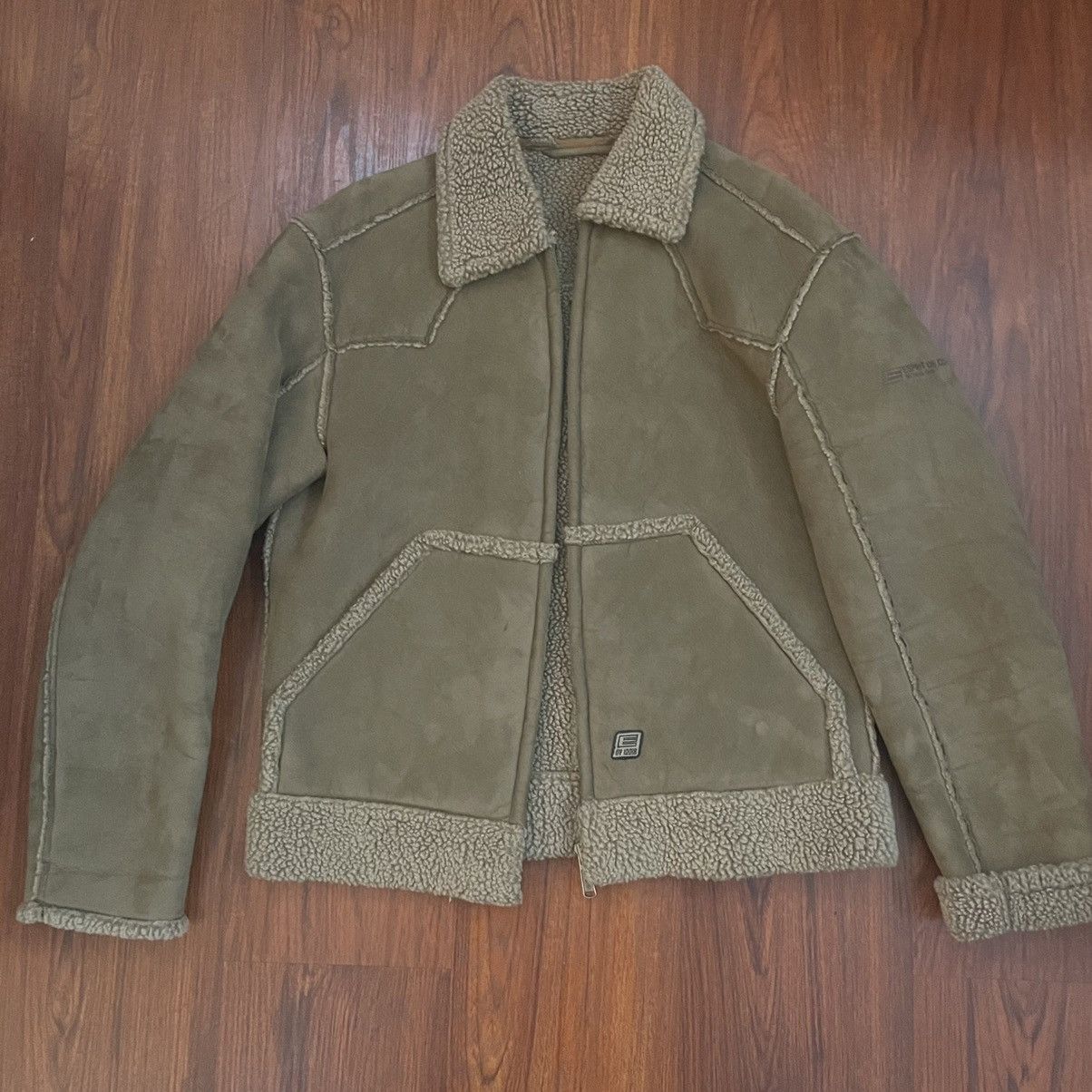 Espirit Suede Sherpa Bomber