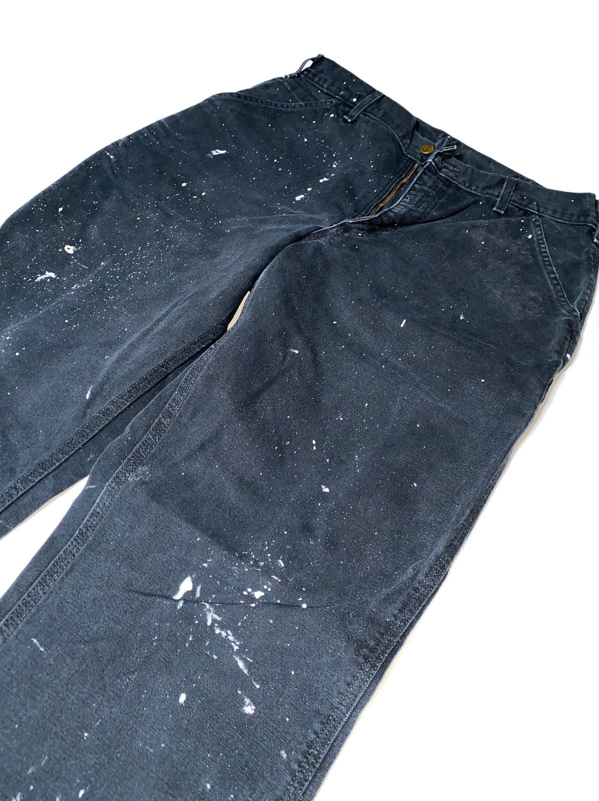 Carhartt × Vintage Carhartt Paint Splatter Carpenter Work Pants Size US 34 / EU 50 - 3 Thumbnail