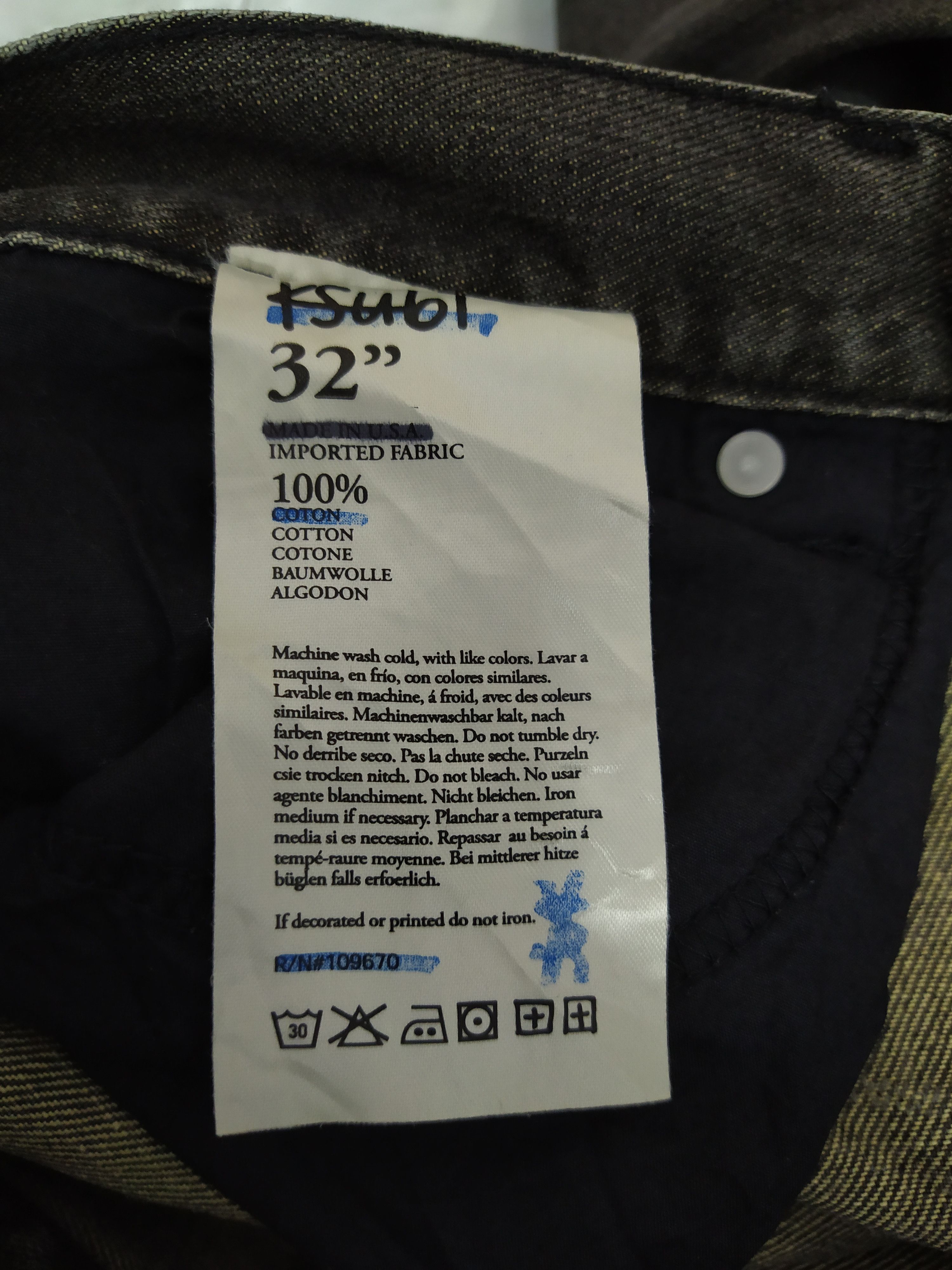 Ksubi KSUBI TRAVIS SCOTT DENIM AUSTRALIA DOLLAR SIGN (B789) Size US 34 / EU 50 - 10 Thumbnail