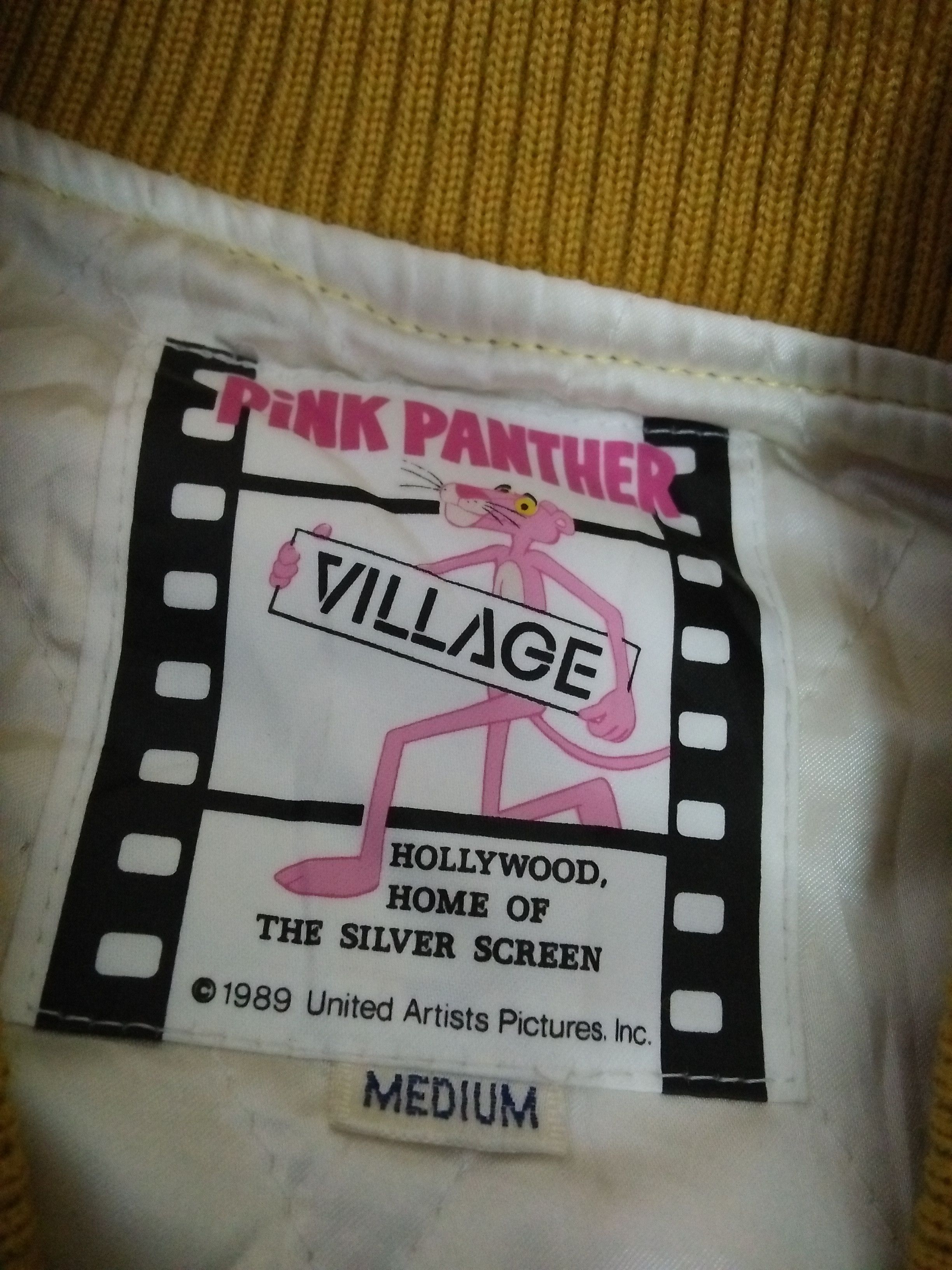 Vintage VINTAGE 1988 PINK PANTHER VARSITY EMBROIDERED JACKET (B153) Size US M / EU 48-50 / 2 - 7 Thumbnail