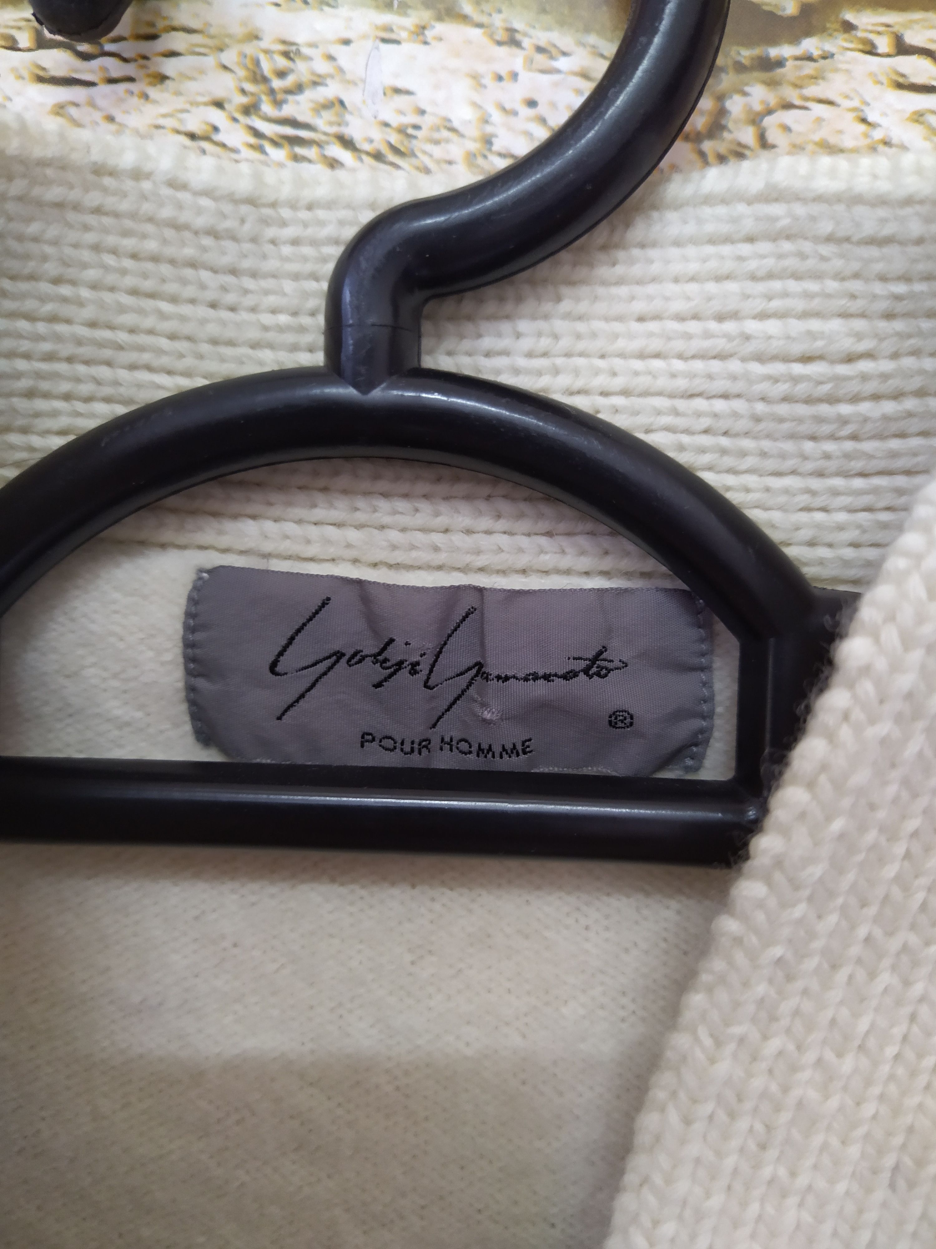 Vintage × Yohji Yamamoto YOHJI YAMAMOTO Signature HOMME CABLE KNITWEAR CARIGAN (B864) Size US S / EU 44-46 / 1 - 3 Thumbnail