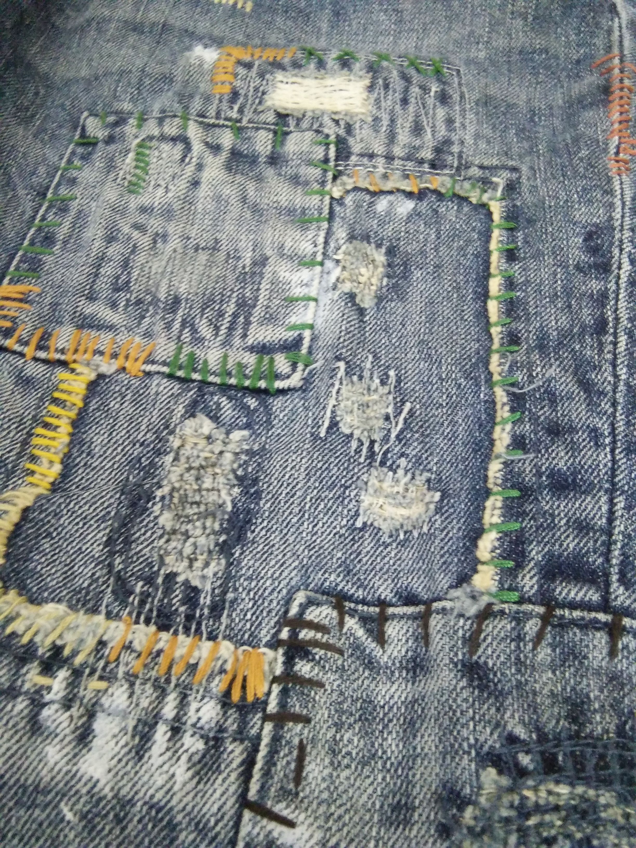 Japanese Brand × Seditionaries a:r] BORO PATCHWORK DISTRESSED DENIM BONDAGE (A769) Size US 34 / EU 50 - 11 Thumbnail