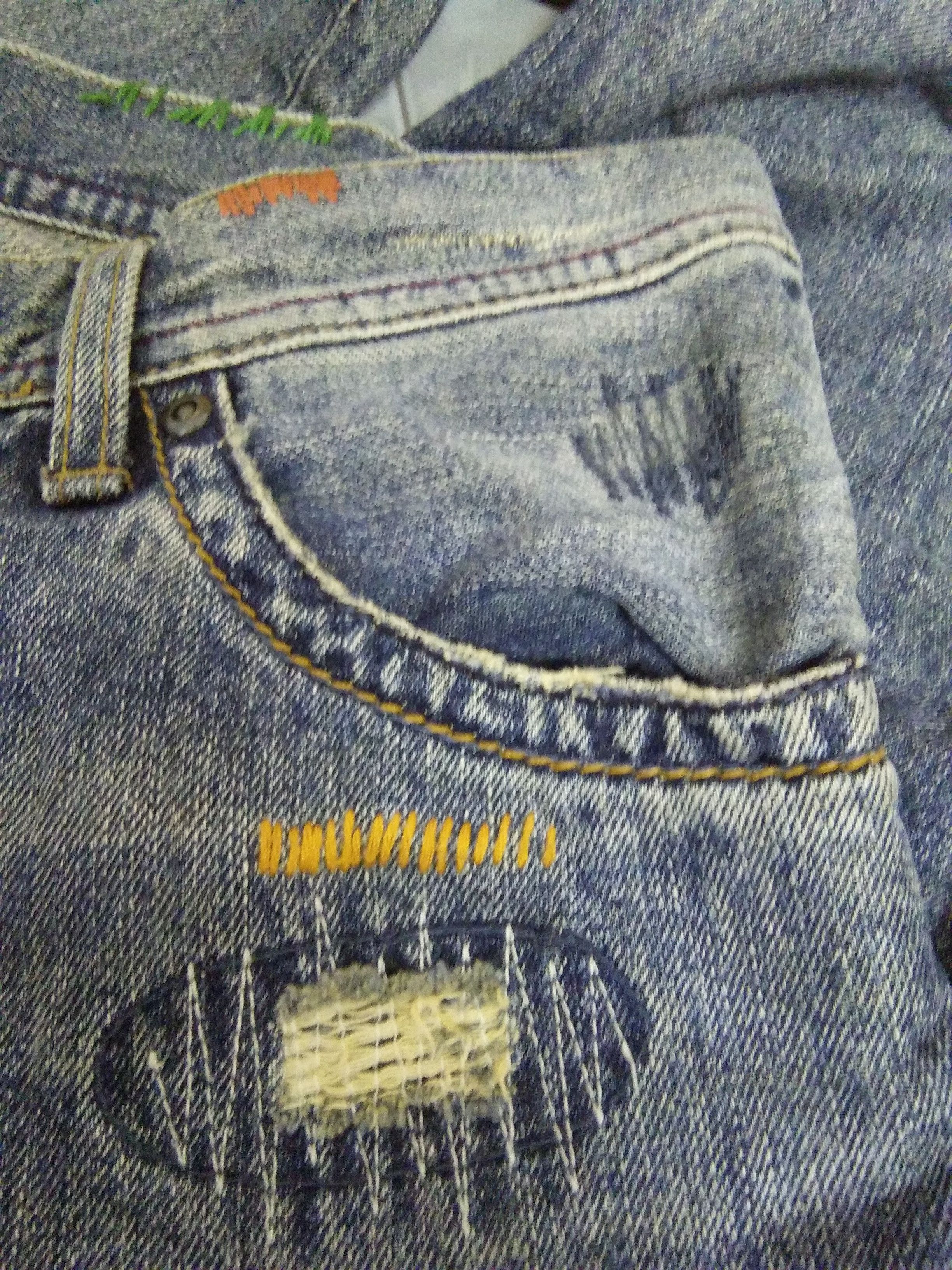 Japanese Brand × Seditionaries a:r] BORO PATCHWORK DISTRESSED DENIM BONDAGE (A769) Size US 34 / EU 50 - 9 Thumbnail