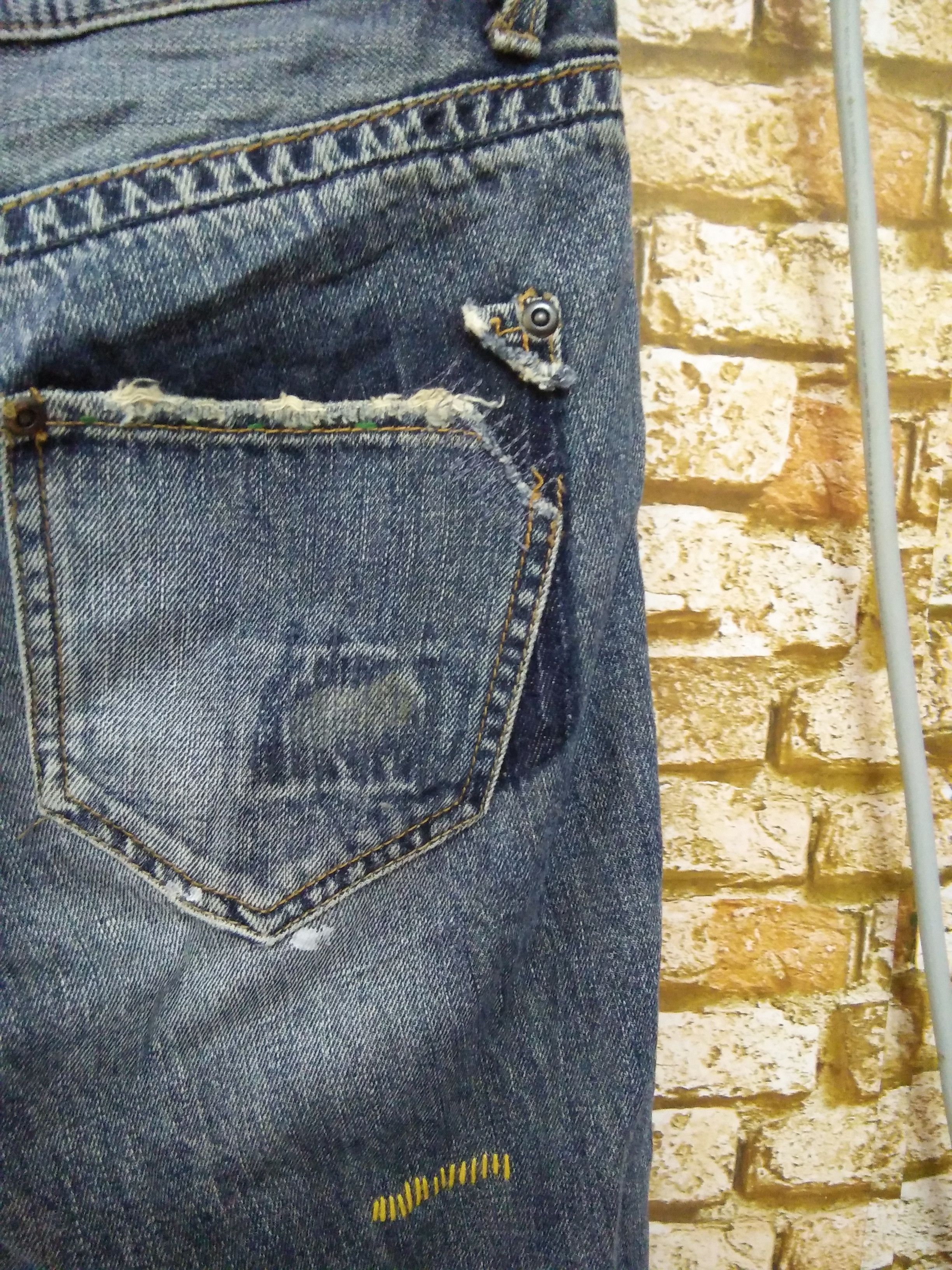 Japanese Brand × Seditionaries a:r] BORO PATCHWORK DISTRESSED DENIM BONDAGE (A769) Size US 34 / EU 50 - 6 Thumbnail