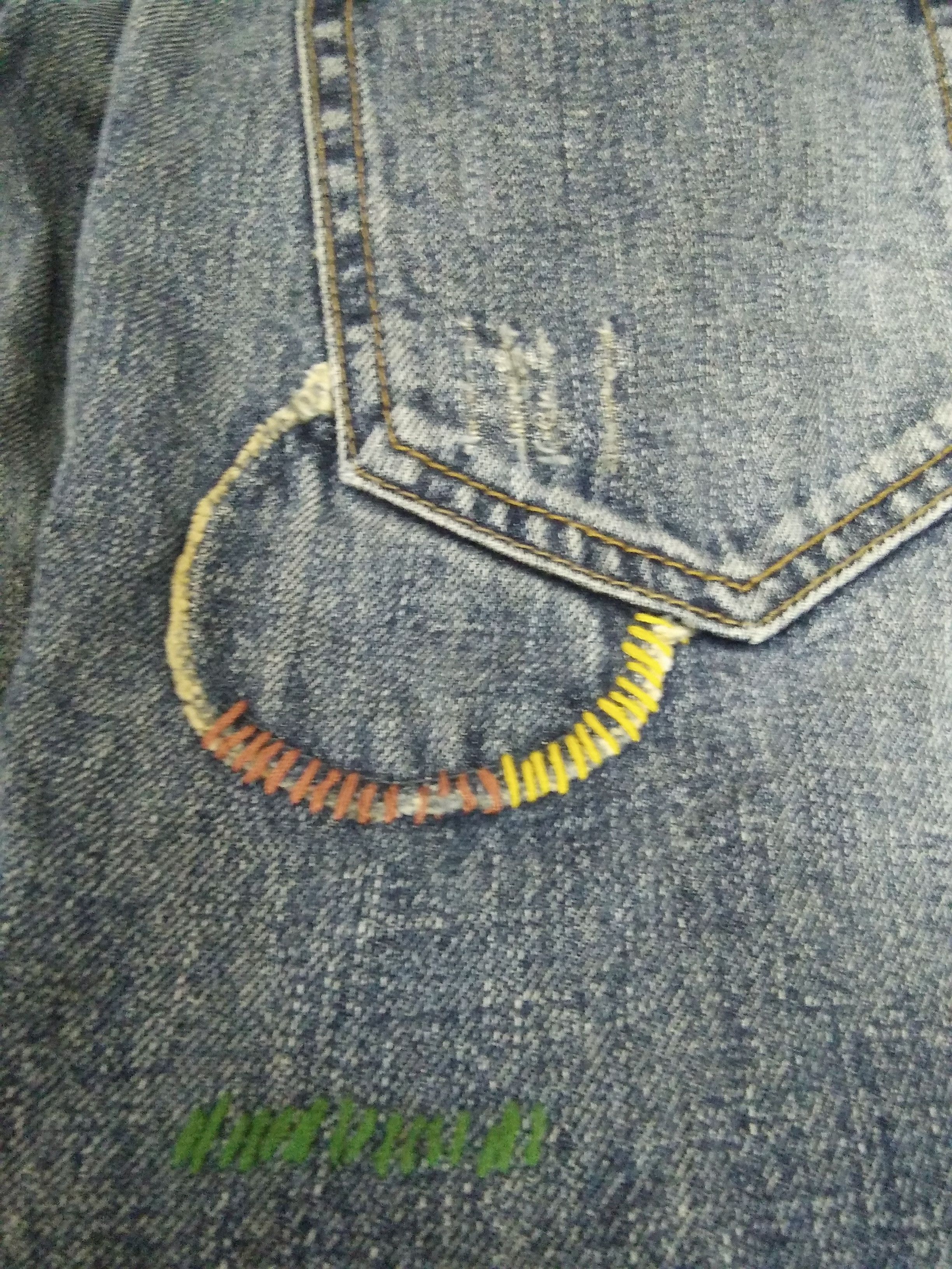Japanese Brand × Seditionaries a:r] BORO PATCHWORK DISTRESSED DENIM BONDAGE (A769) Size US 34 / EU 50 - 17 Thumbnail