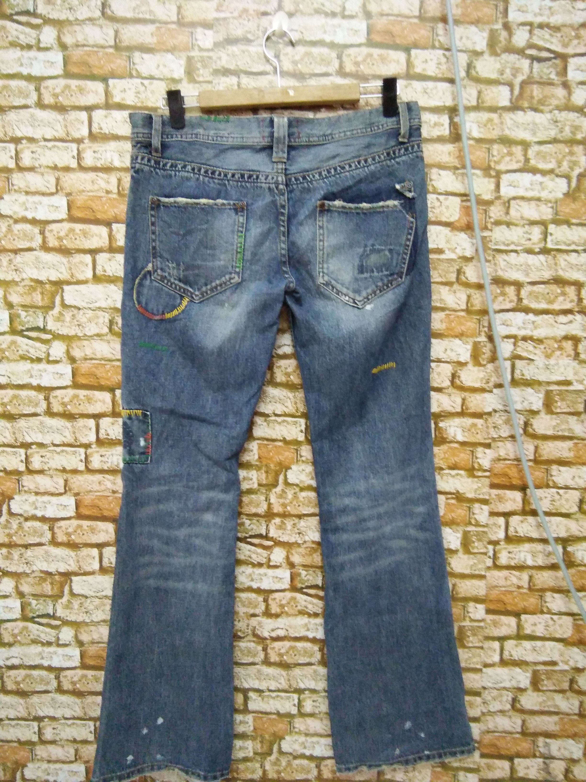 Japanese Brand × Seditionaries a:r] BORO PATCHWORK DISTRESSED DENIM BONDAGE (A769) Size US 34 / EU 50 - 4 Thumbnail