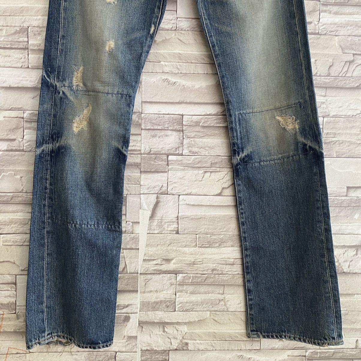 Eternal Japanese ETERNAL Distressed Repaired Jeans Size US 31 - 9 Thumbnail