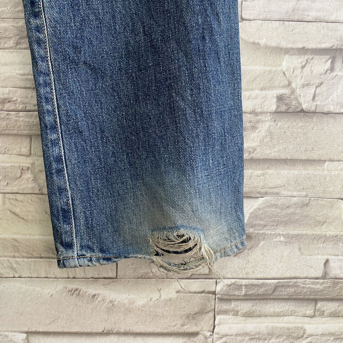 Eternal Japanese ETERNAL Distressed Repaired Jeans Size US 31 - 16 Thumbnail