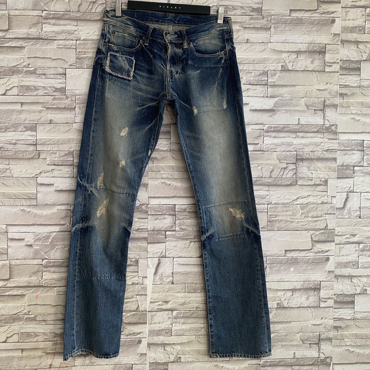 Eternal Japanese ETERNAL Distressed Repaired Jeans Size US 31 - 3 Thumbnail